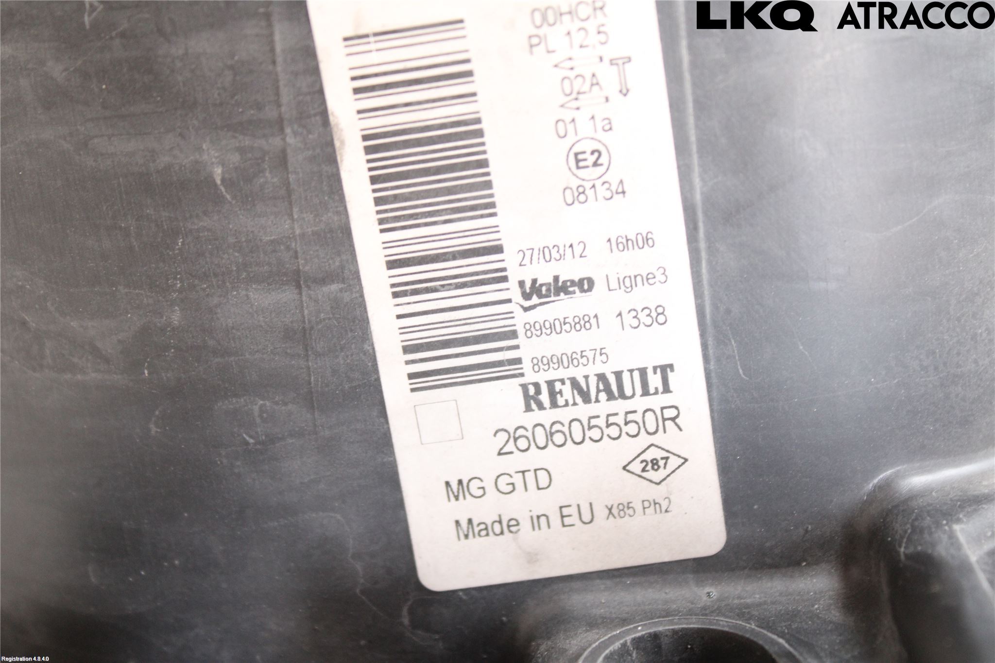 Renault CLIO III  09-12 Frontlykt Venstre