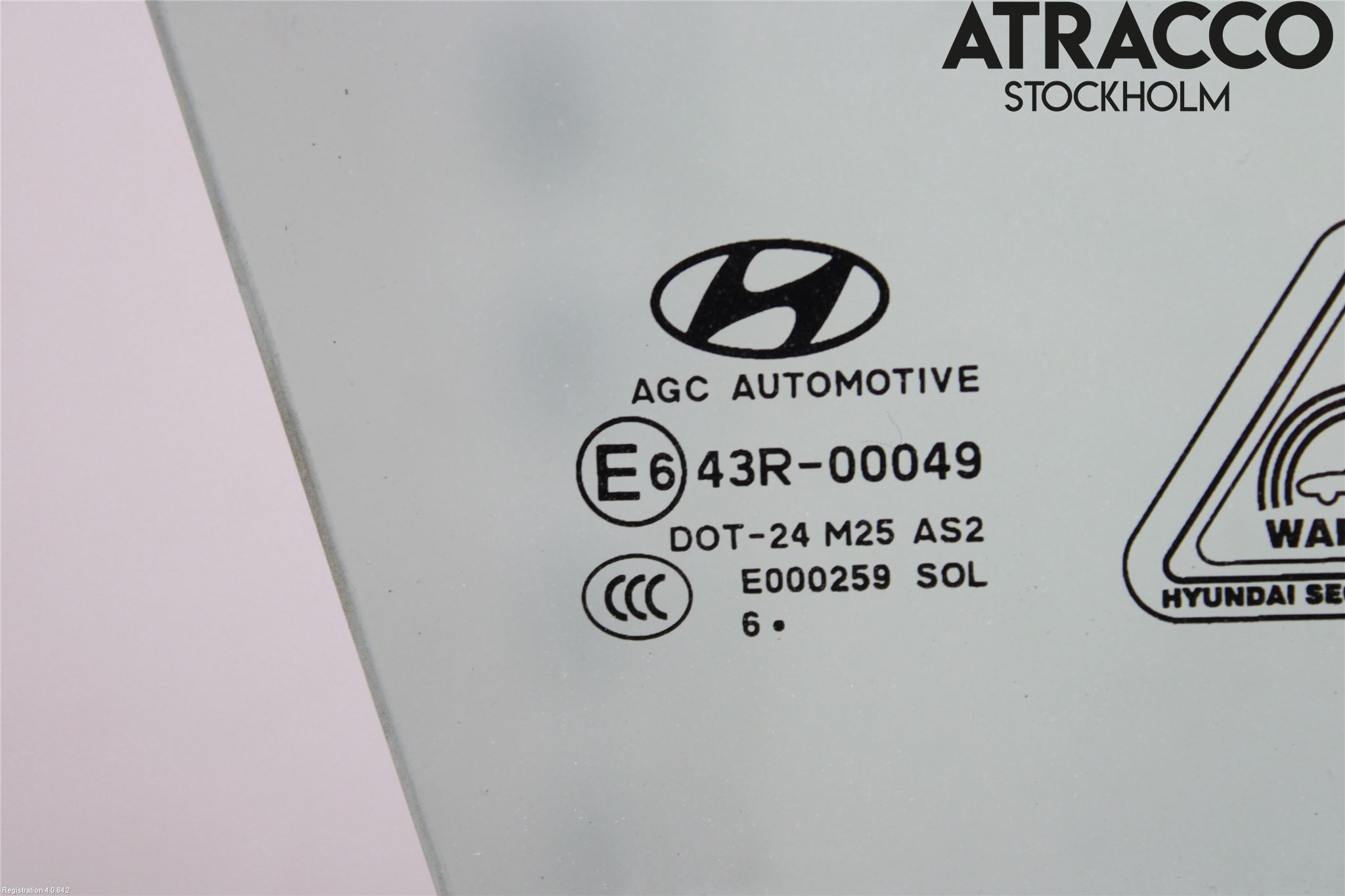Hyundai TUCSON 05- Dørrute Foran Høyre 4 Dørs