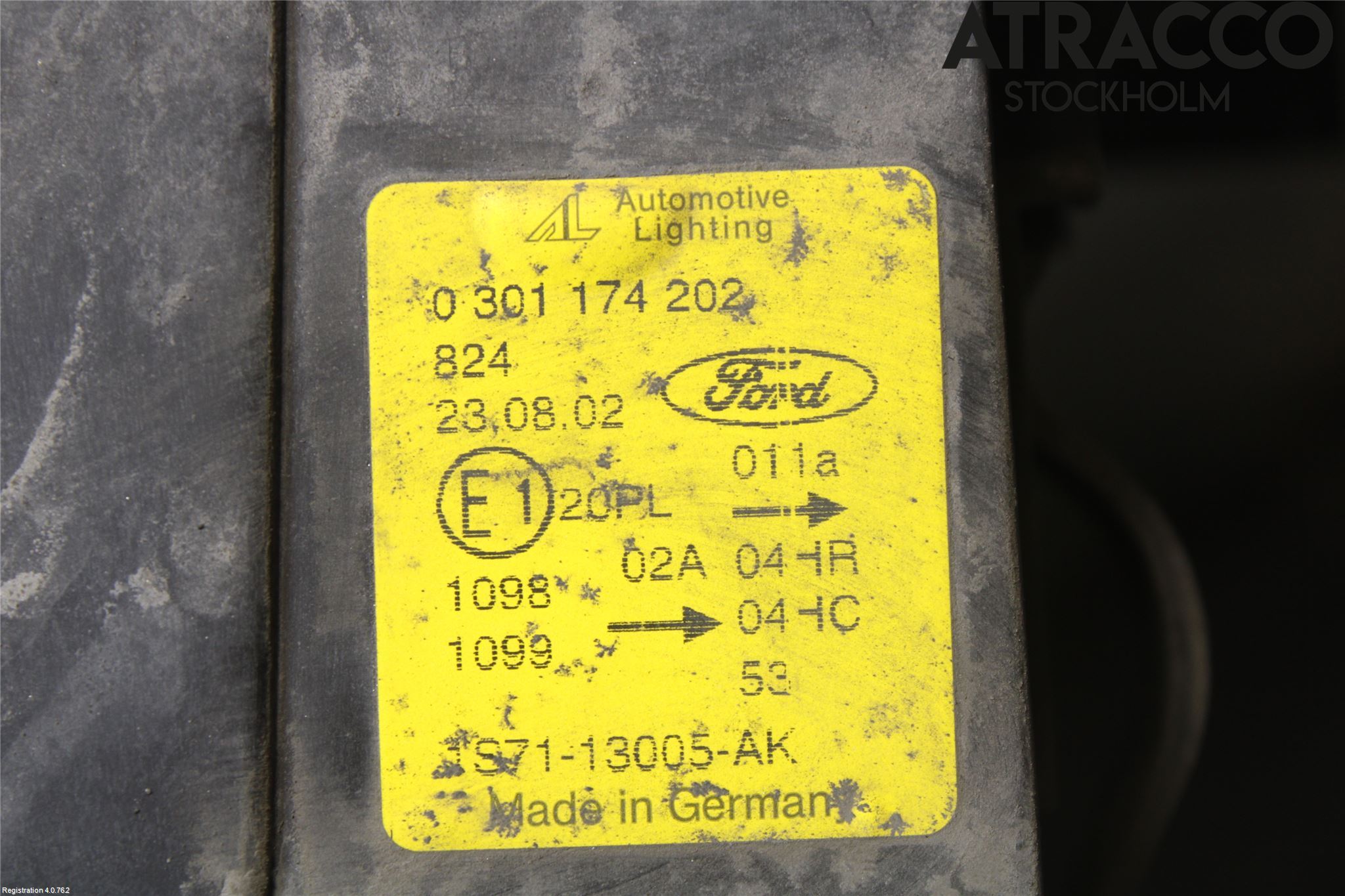 Ford MONDEO     01-06 Frontlykt Høyre