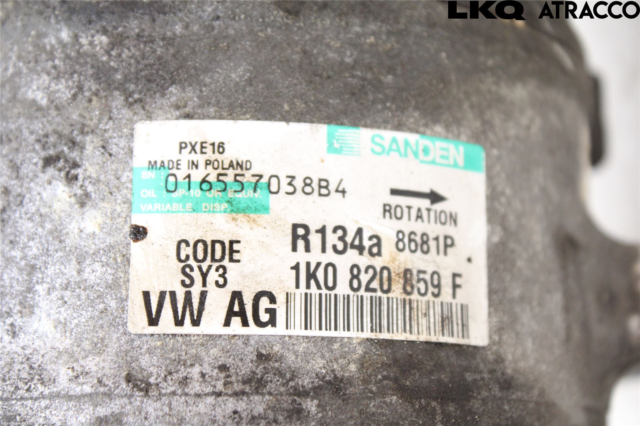 Volkswagen VW PASSAT 05-11 Varme Ac Kompressor