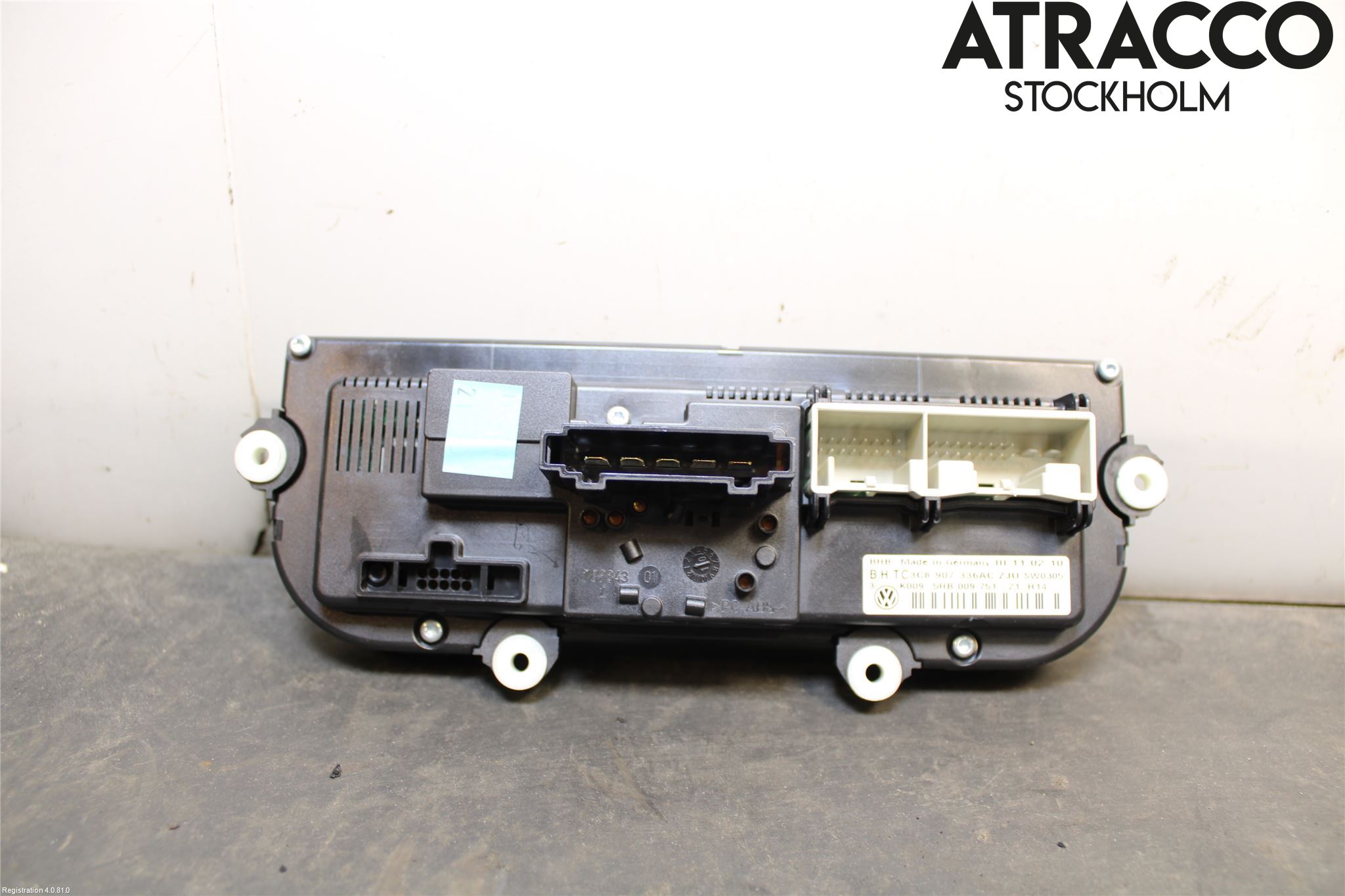 Volkswagen VW GOLF VI 09-13 Varme Ac Betjening-Display