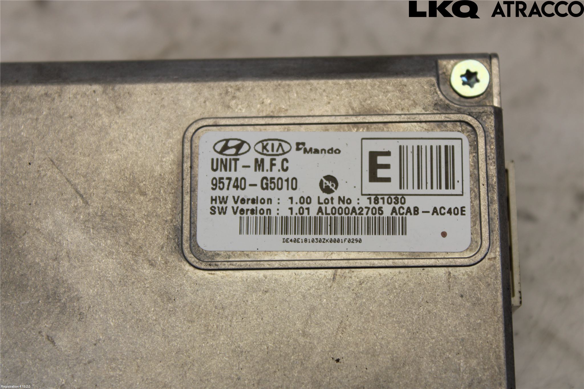 Kia NIRO (DE) 17-22 Parkeringshjelp Kamera