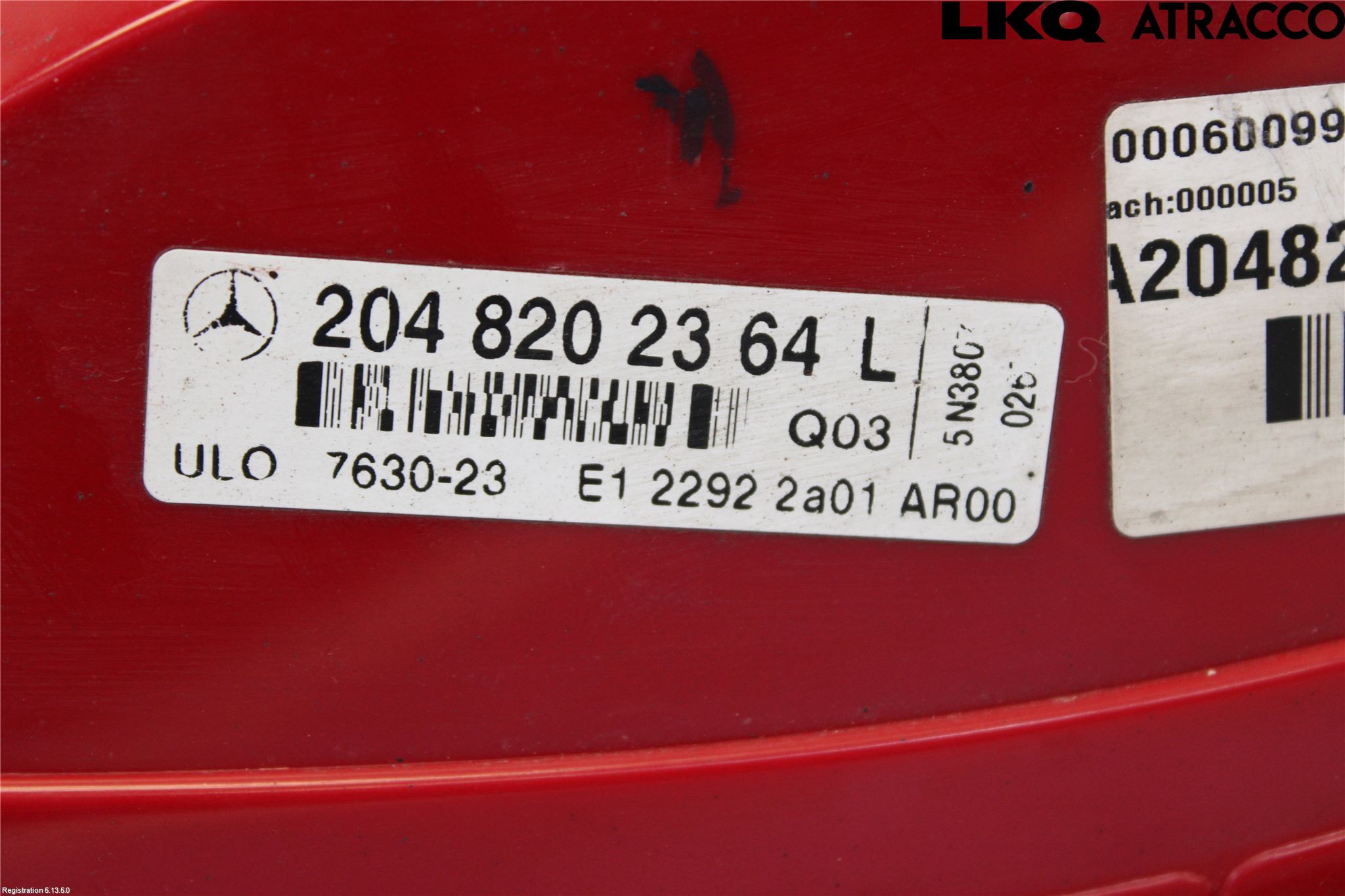 Mercedes-Benz MB C-KLASS (W204) 07-15 Baklykt Venstre