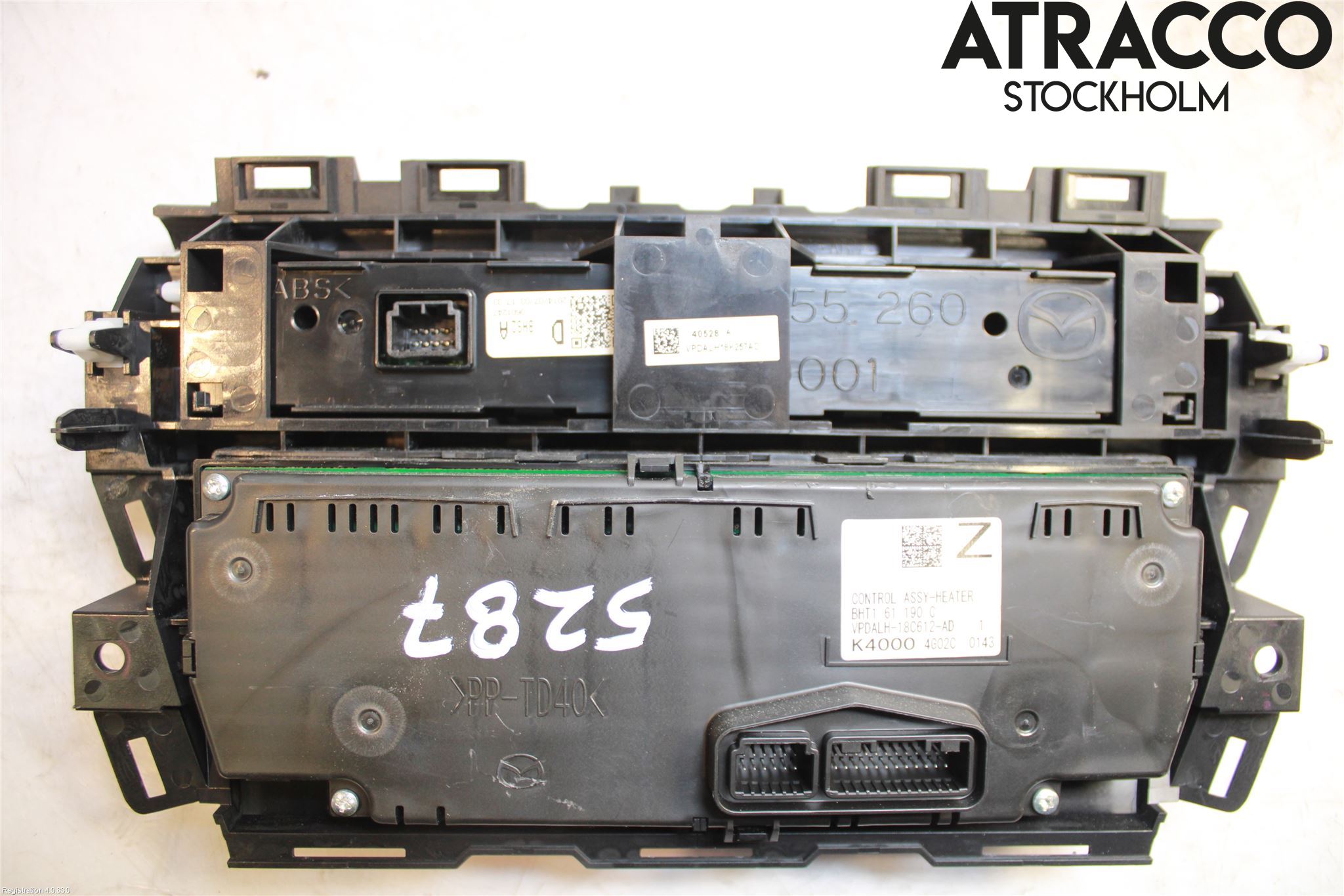 Mazda 3 III 14-19 Varme Ac Betjening-Display