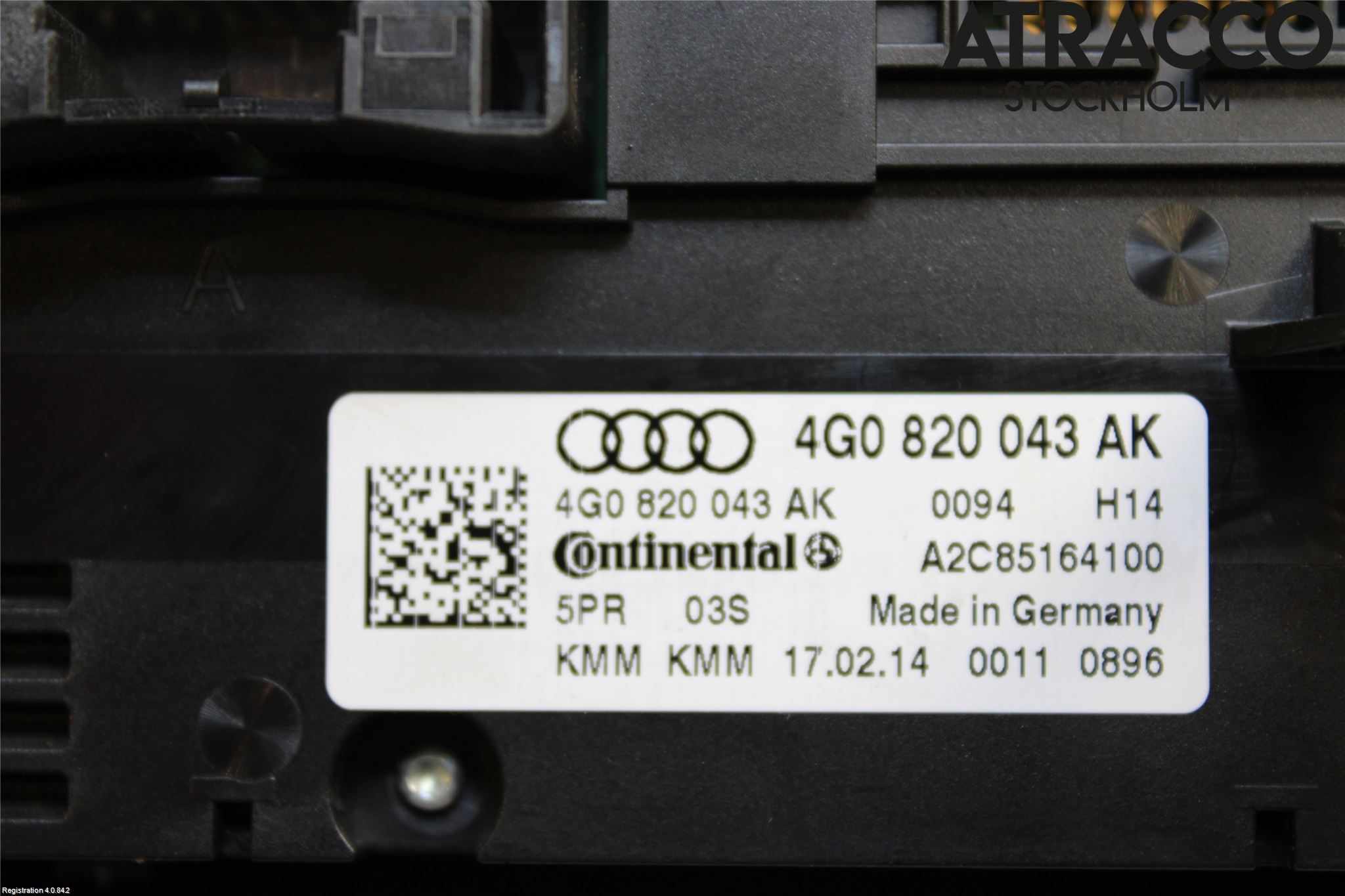 Audi A6/S6 4G 11-18 Varme Ac Betjening-Display