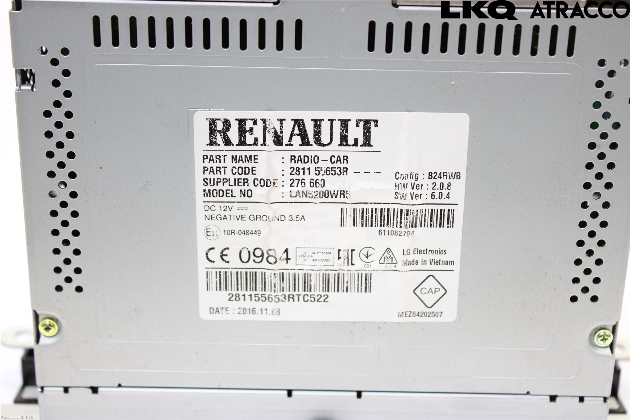 Opel VIVARO 15-19 Multifunktionsdisplay
