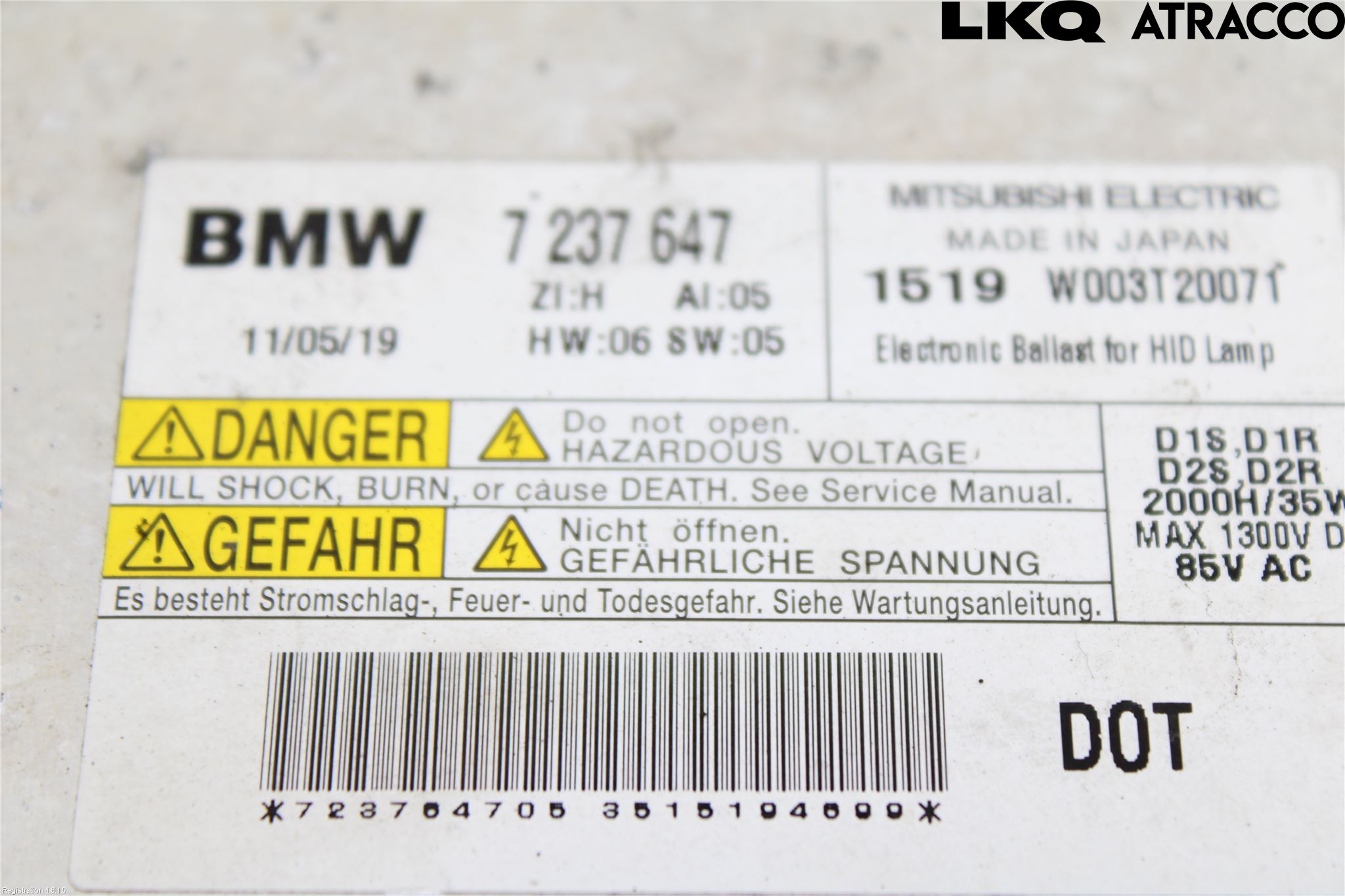 BMW 3 E90/91 SED/TOU 05-12 Styreenhet Xenon