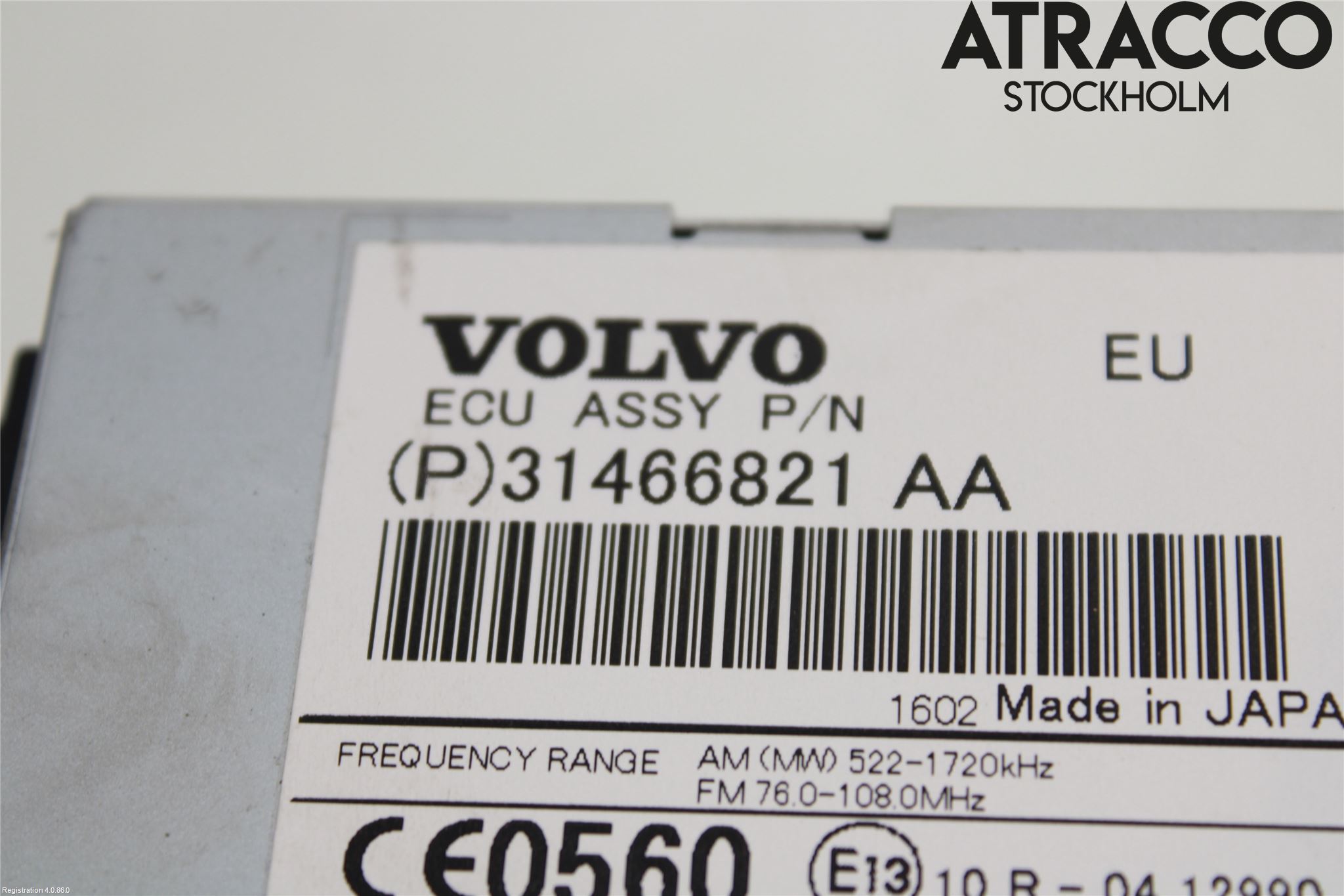 Volvo XC70 14-16 Stereo Radio Med Cd