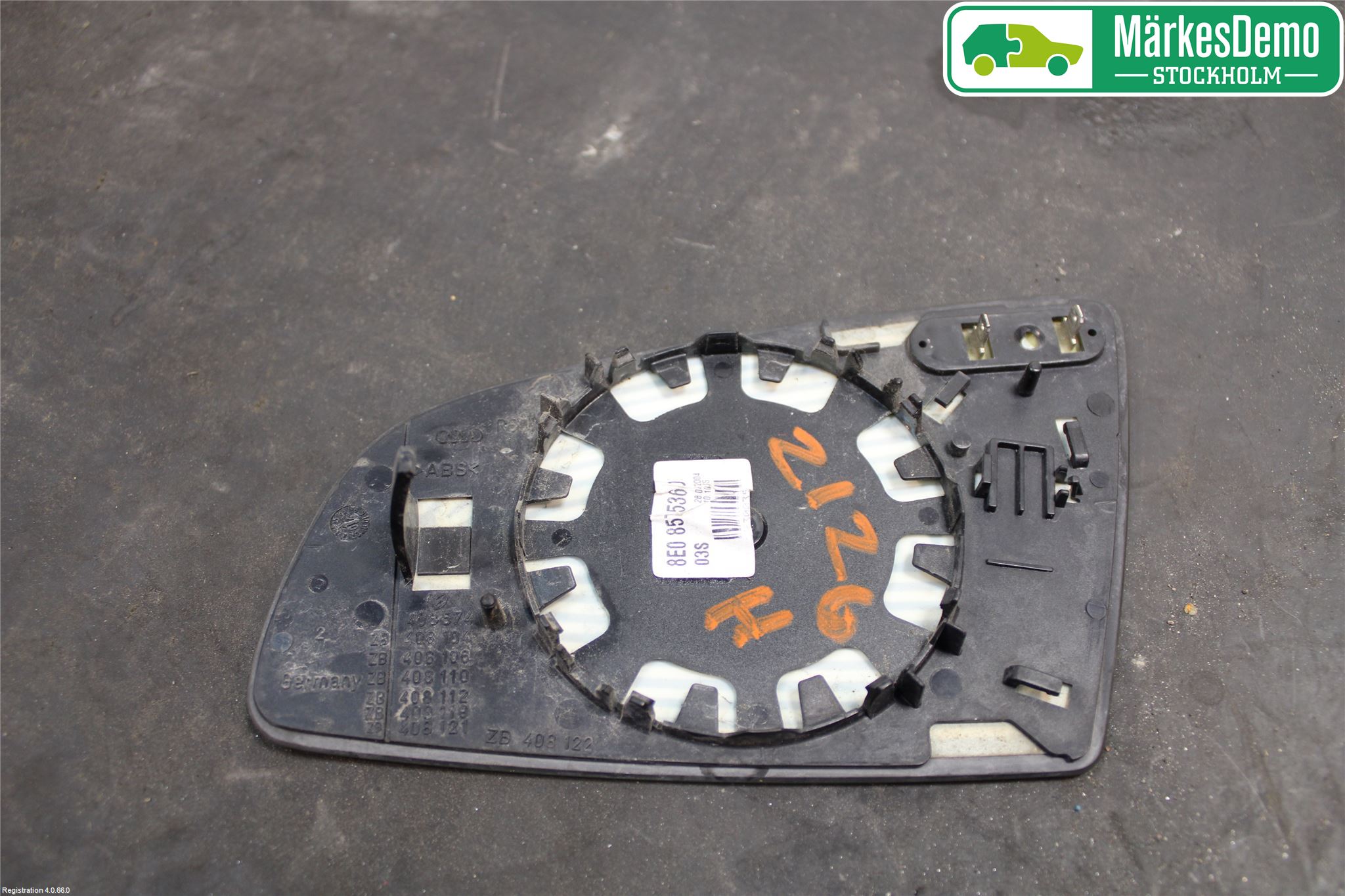 Audi A4/S4 01-05 Speil Glass H