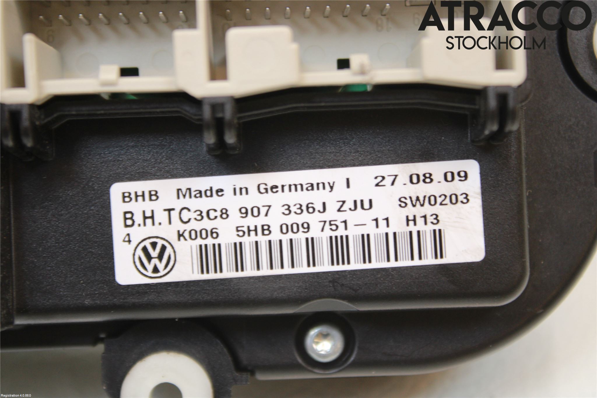 Volkswagen VW GOLF VI 09-13 Varme Ac Betjening-Display