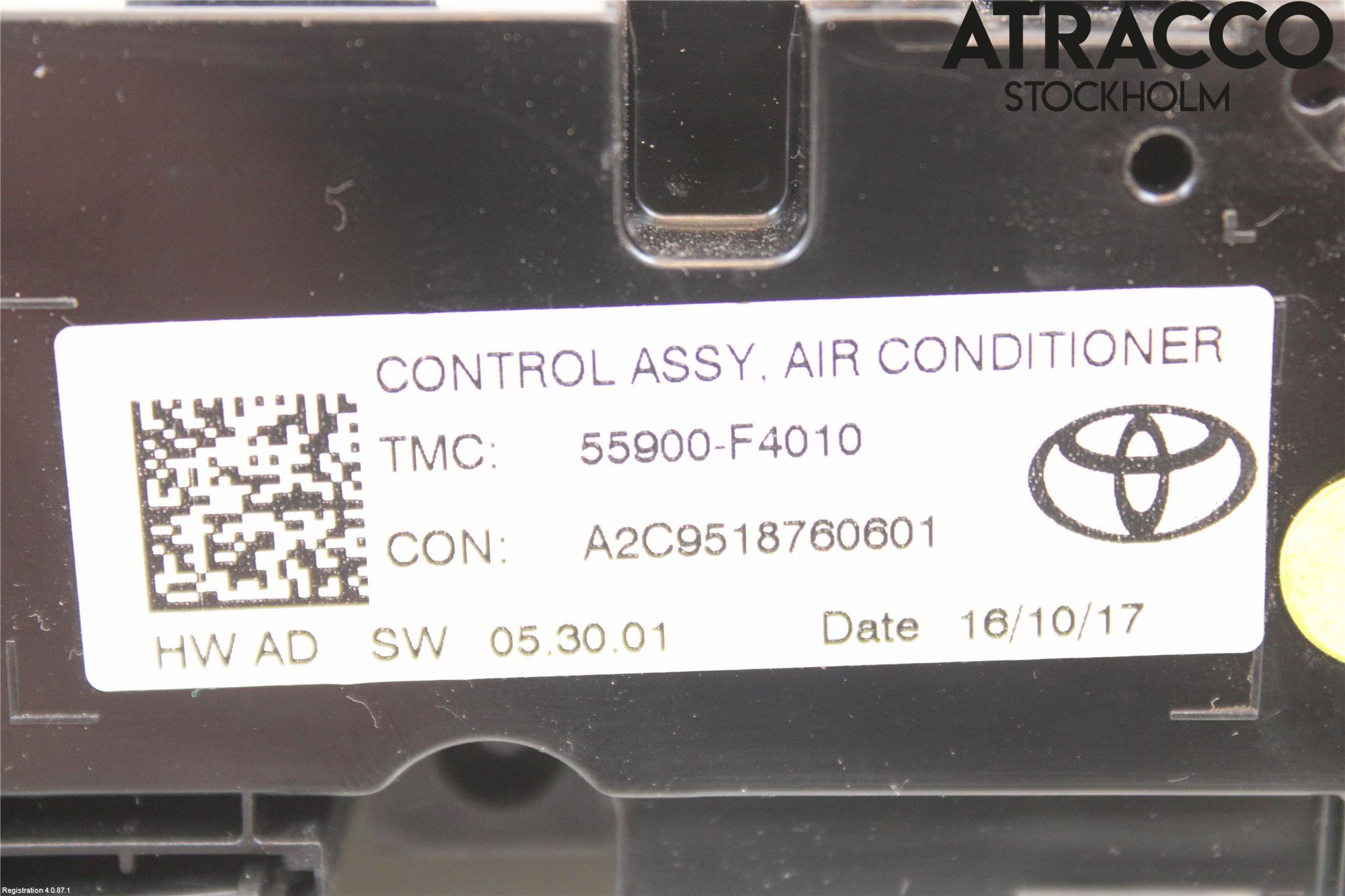 Toyota C-HR 16-23 Varme Ac Betjening-Display