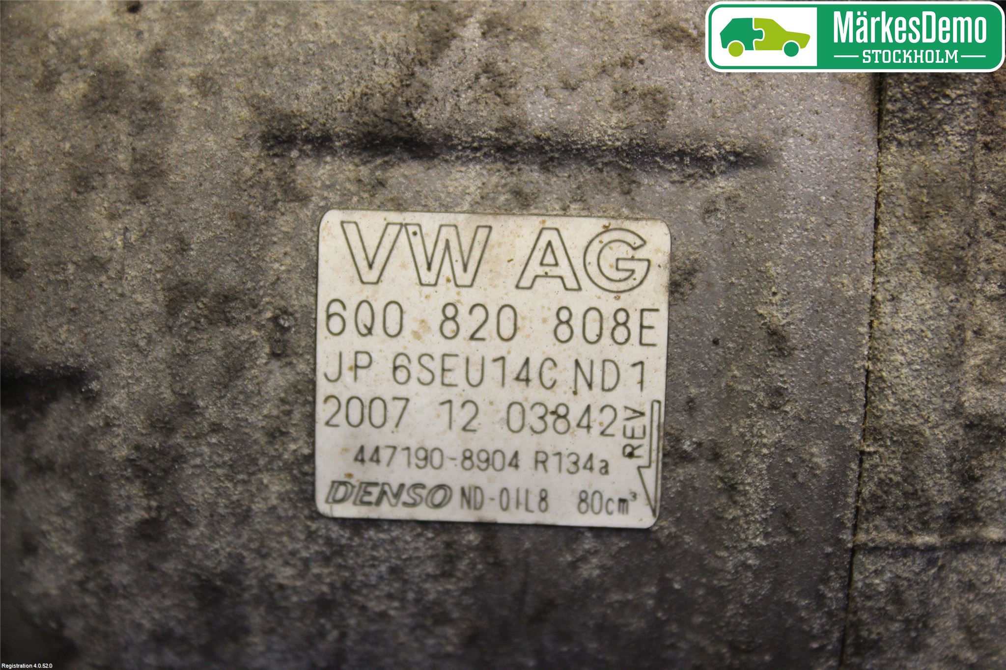 Volkswagen VW POLO 05-09 Varme Ac Kompressor