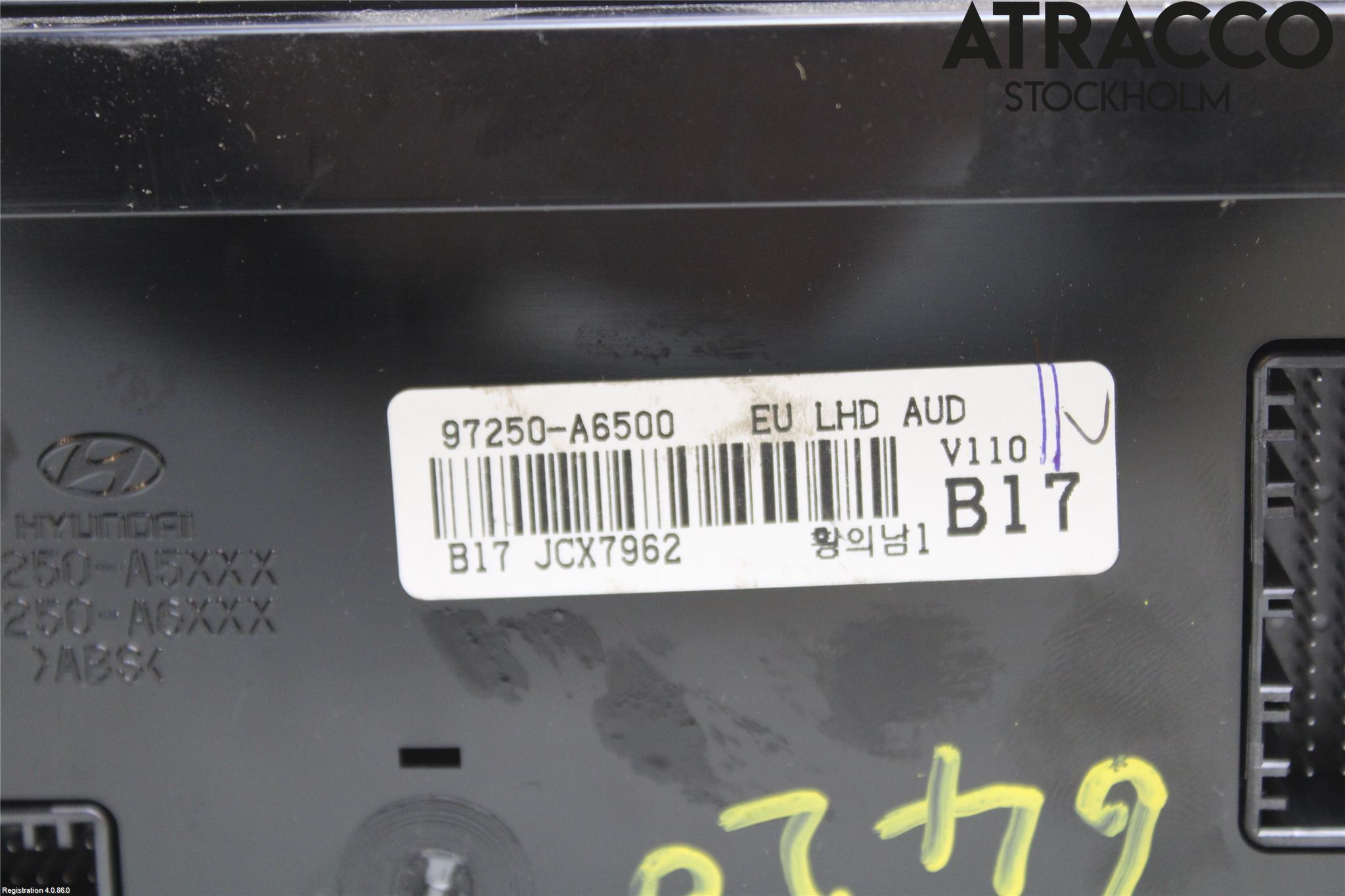 Hyundai i30 GD 13-17 Varme Ac Betjening-Display