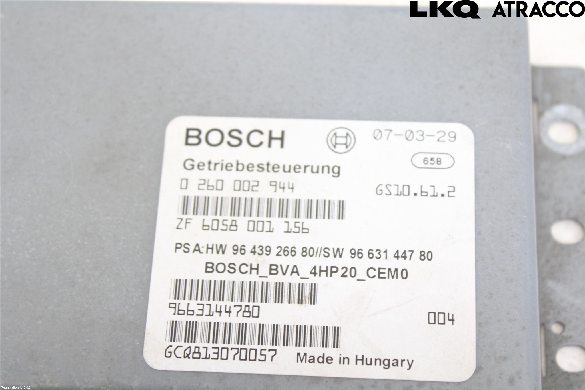 Peugeot 407 Styreenhet Gearkasse
