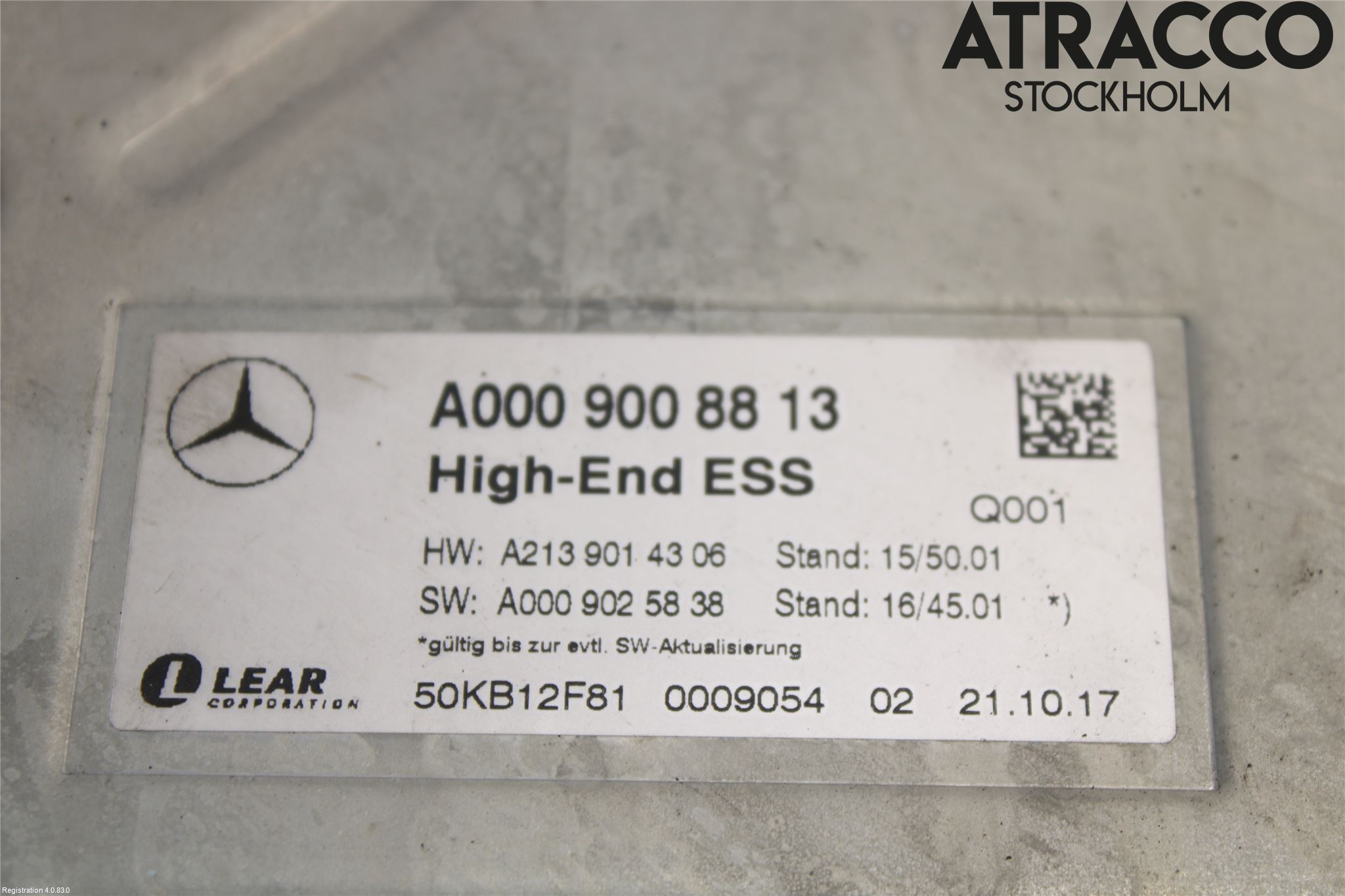Mercedes-Benz MB E-KLASS (W213) 16-23 Stereo Forsterker