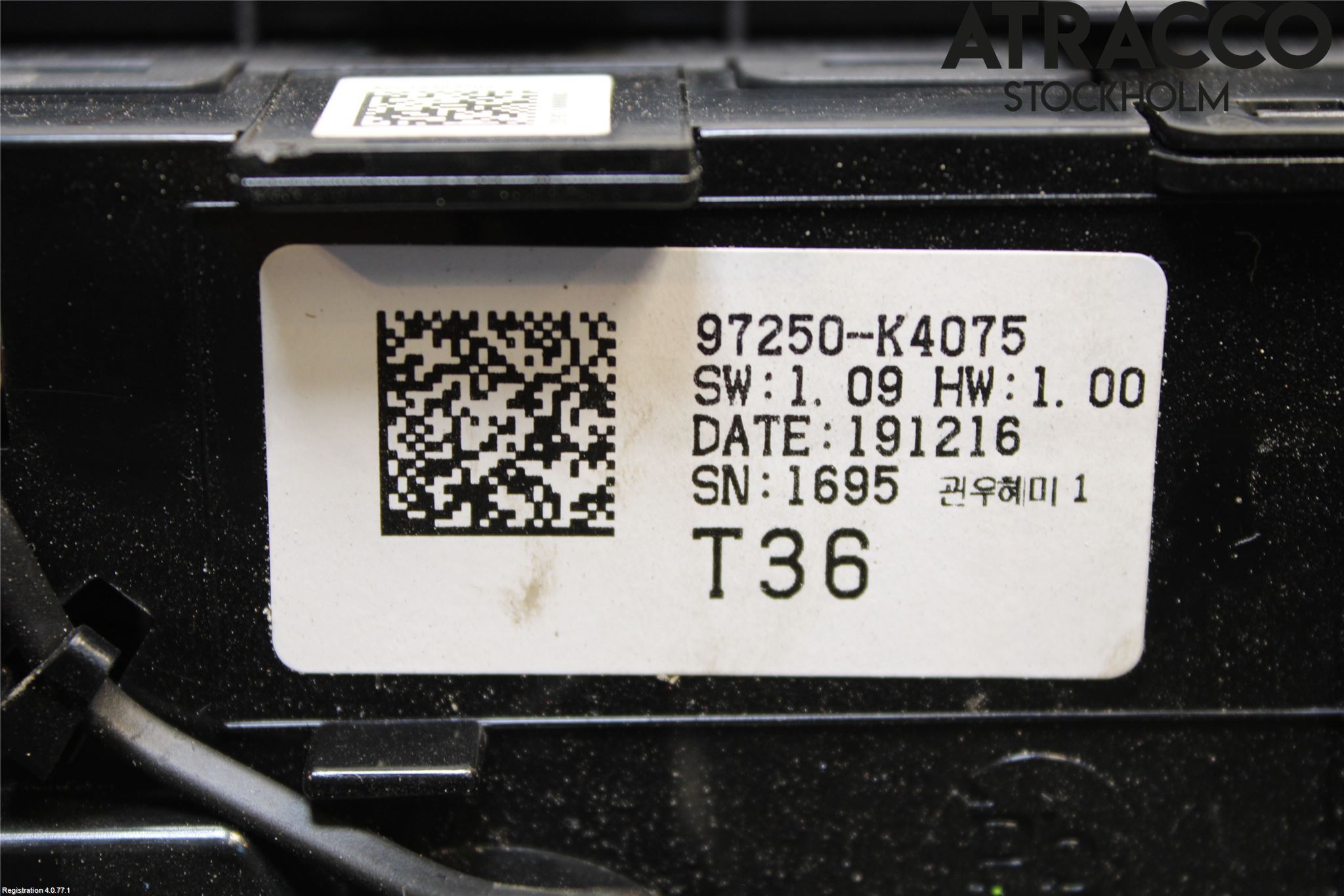 Hyundai KONA/ELECTRIC OS 18-23 Varme Ac Betjening-Display