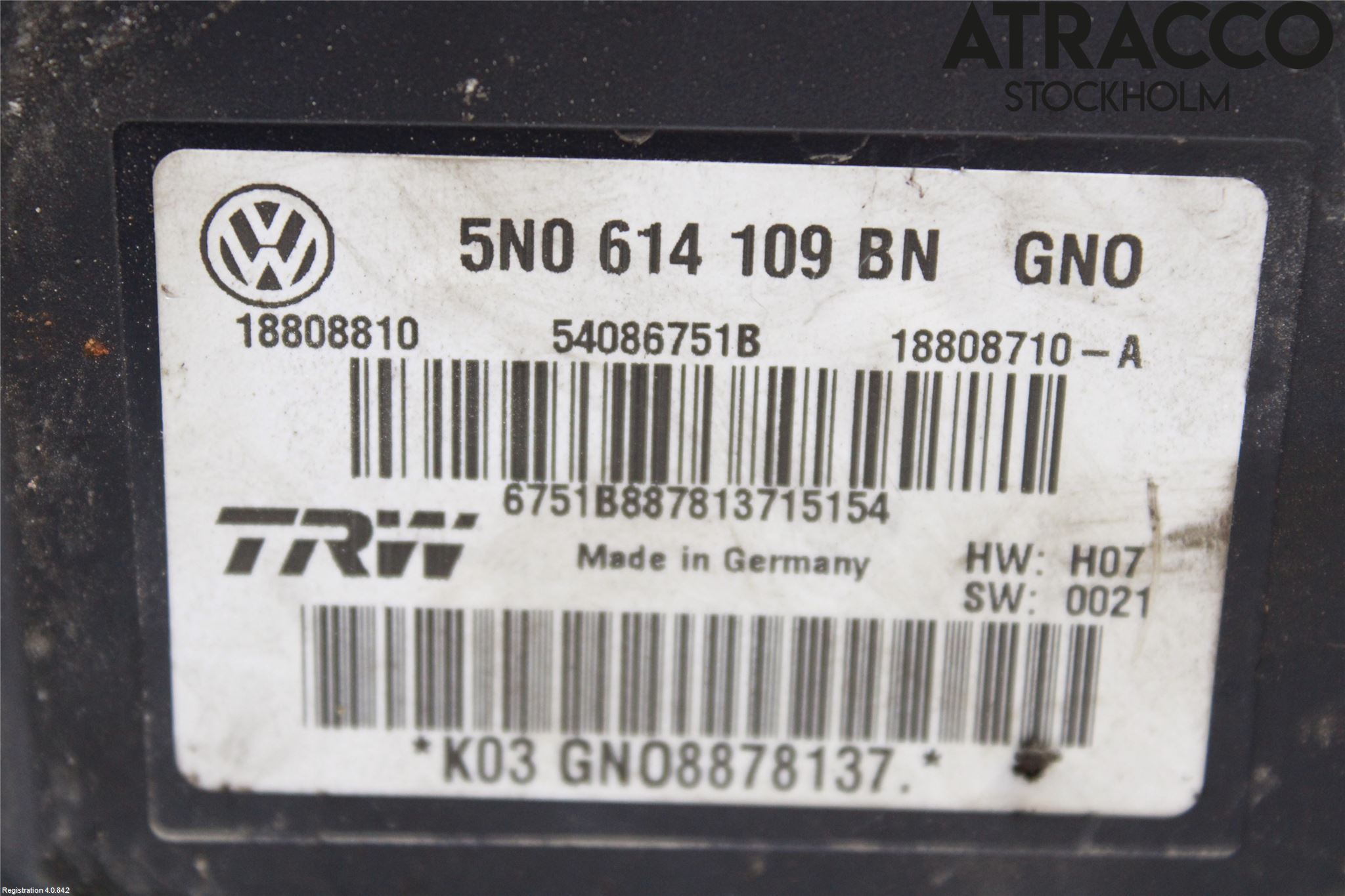 Volkswagen VW TIGUAN 07-16 Abs Hydraulikkaggregat