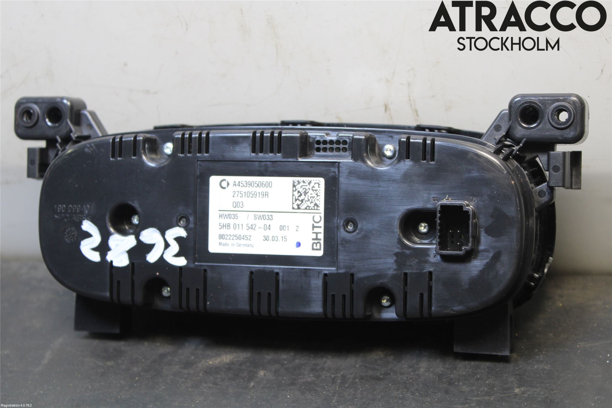 Smart FORTWO III 15-24 Varme Ac Betjening-Display