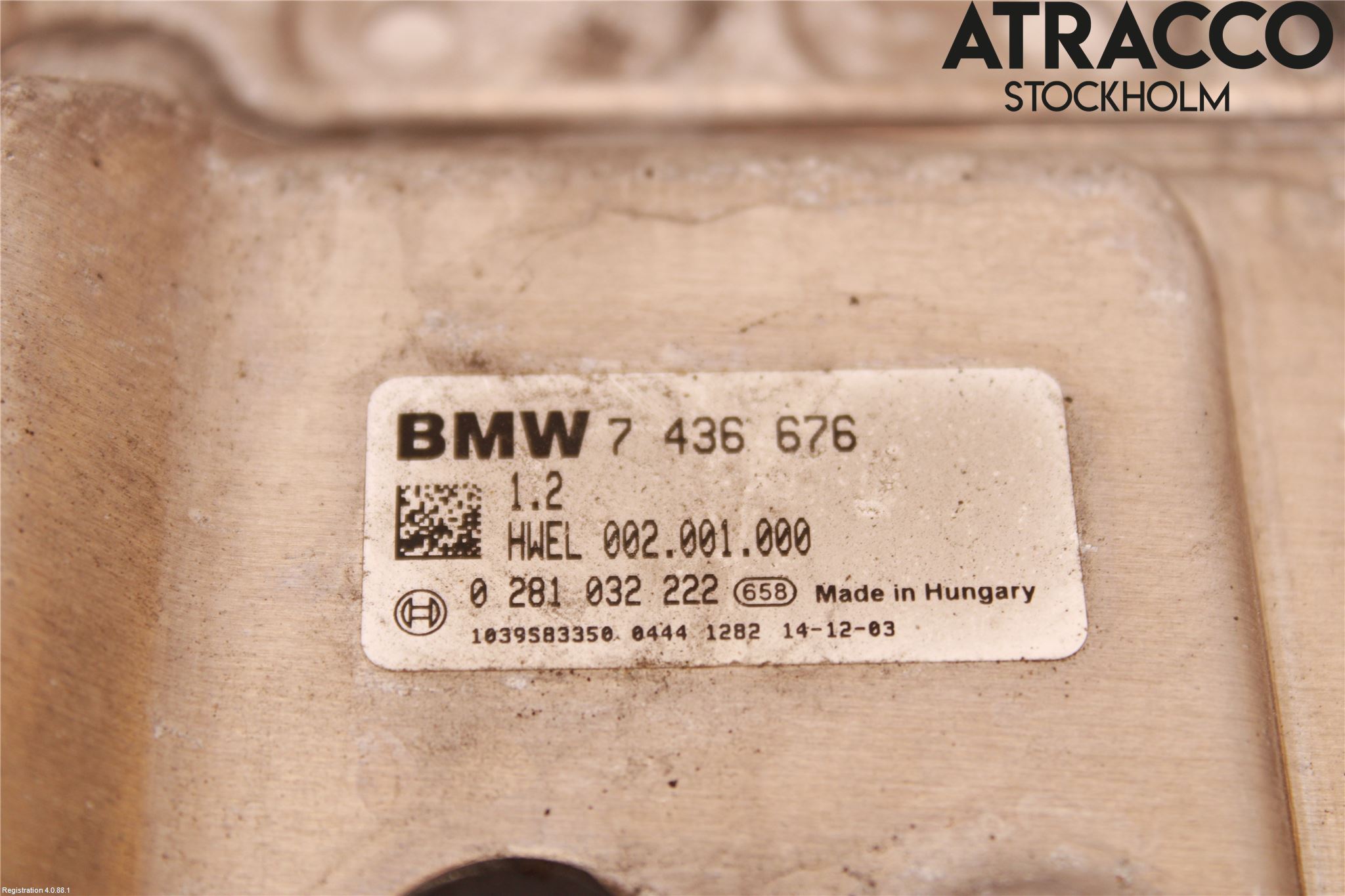 BMW X5 F15 13-18 Styreenhet Eksosrensing