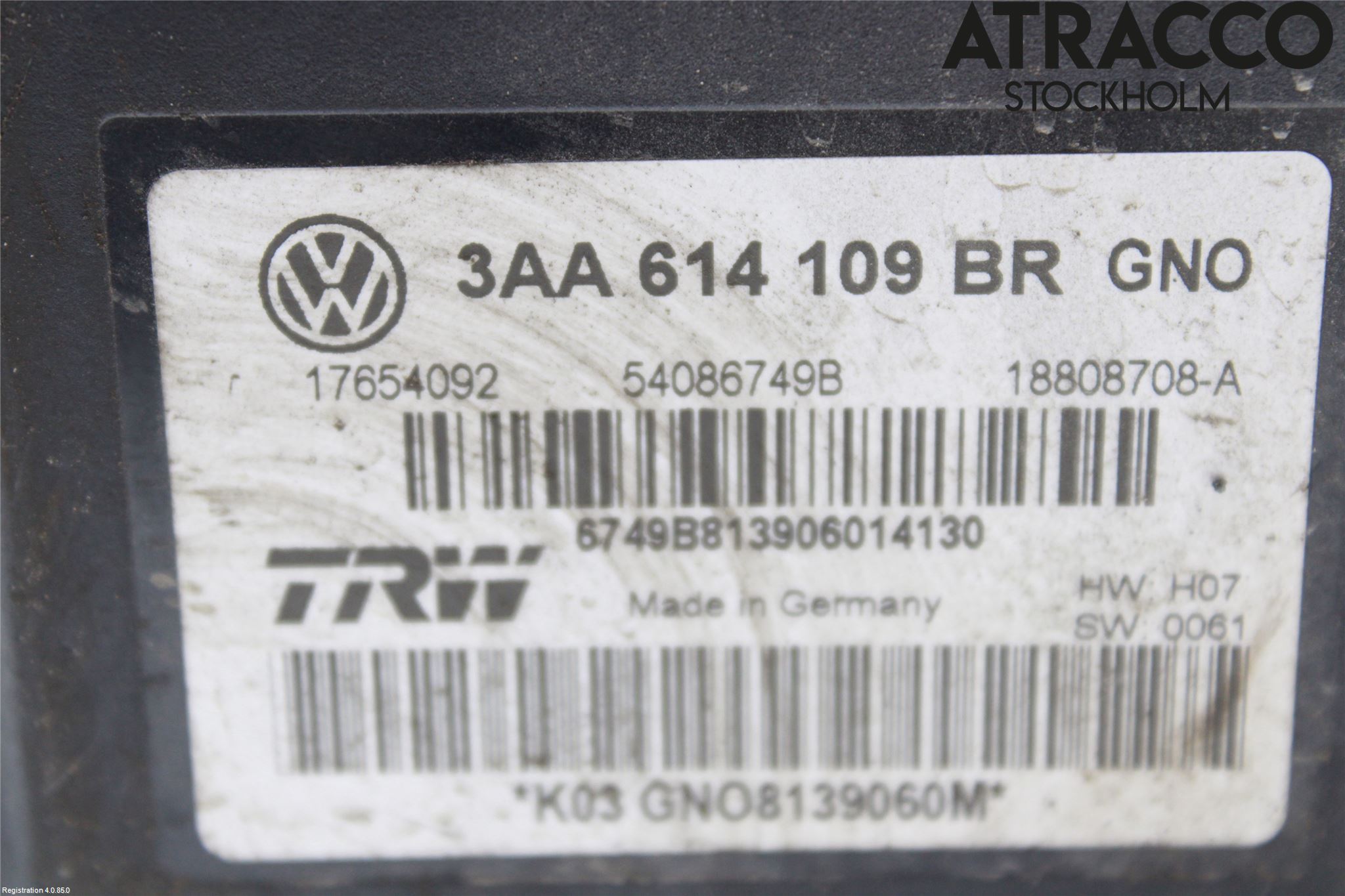 Volkswagen VW PASSAT 11-14 Abs Hydraulikkaggregat