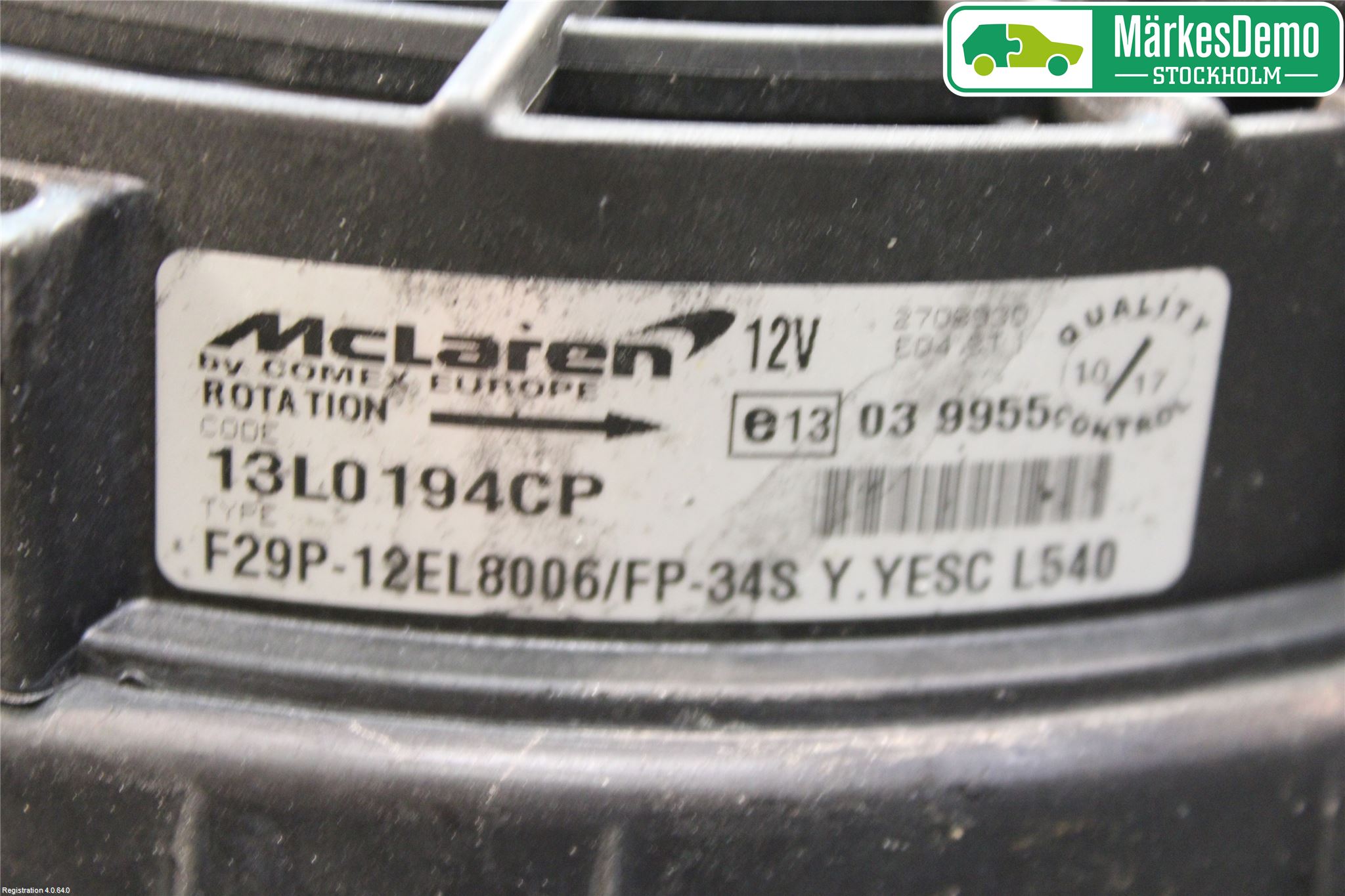 McLAREN Kjølevifte Elektrisk