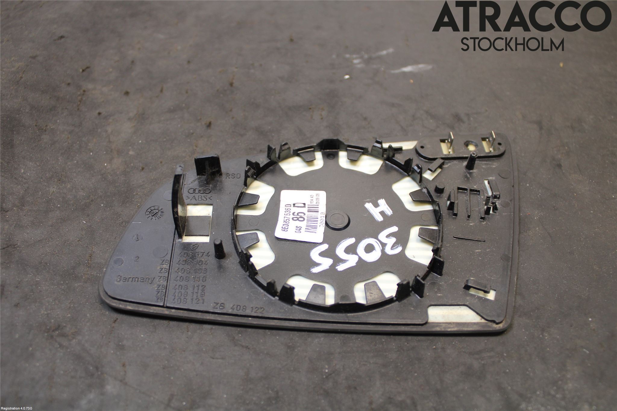 Audi A3/S3 05-13 Speil Glass H