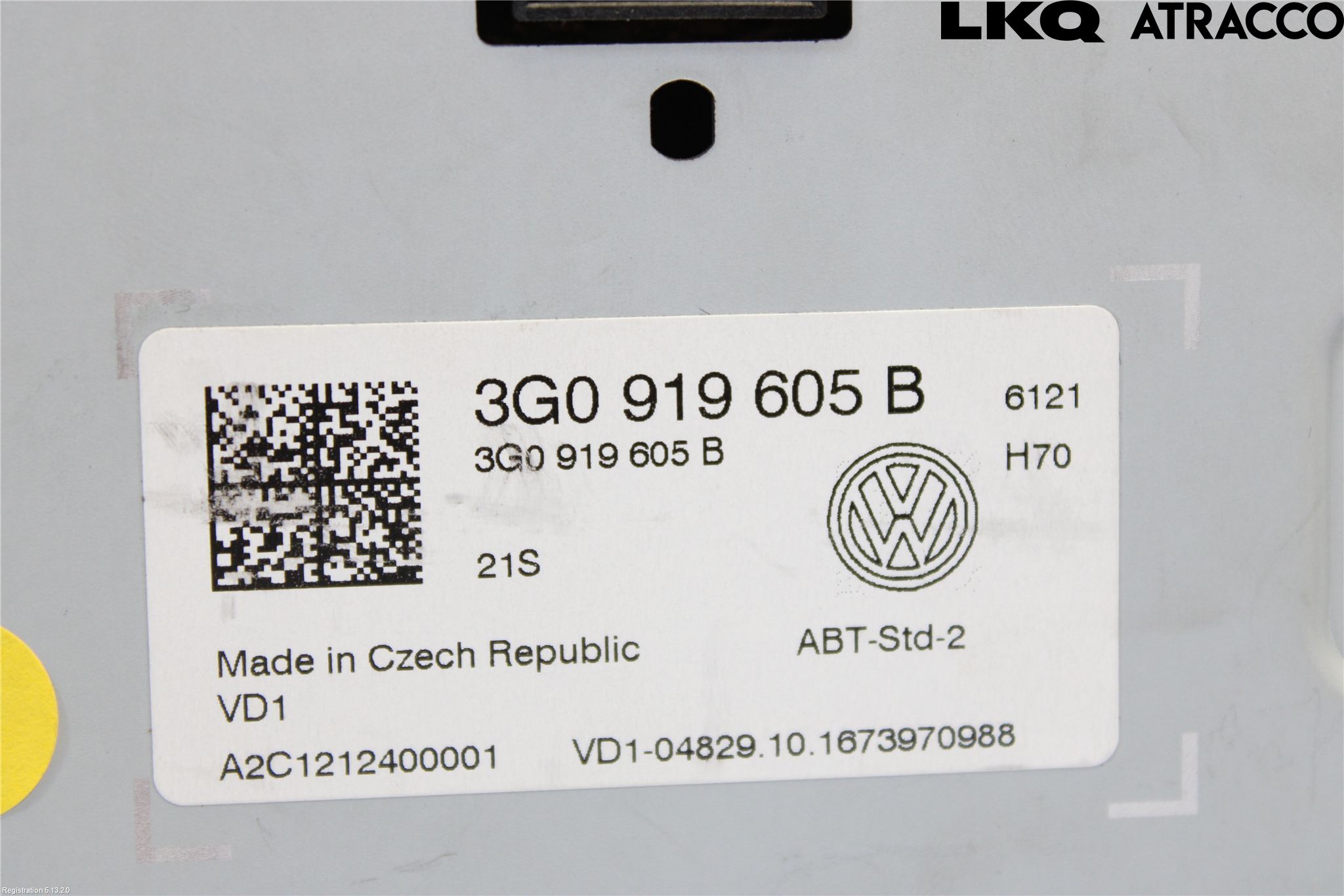 Volkswagen VW GOLF / E-GOLF VII 13-20 Multifunktionsdisplay