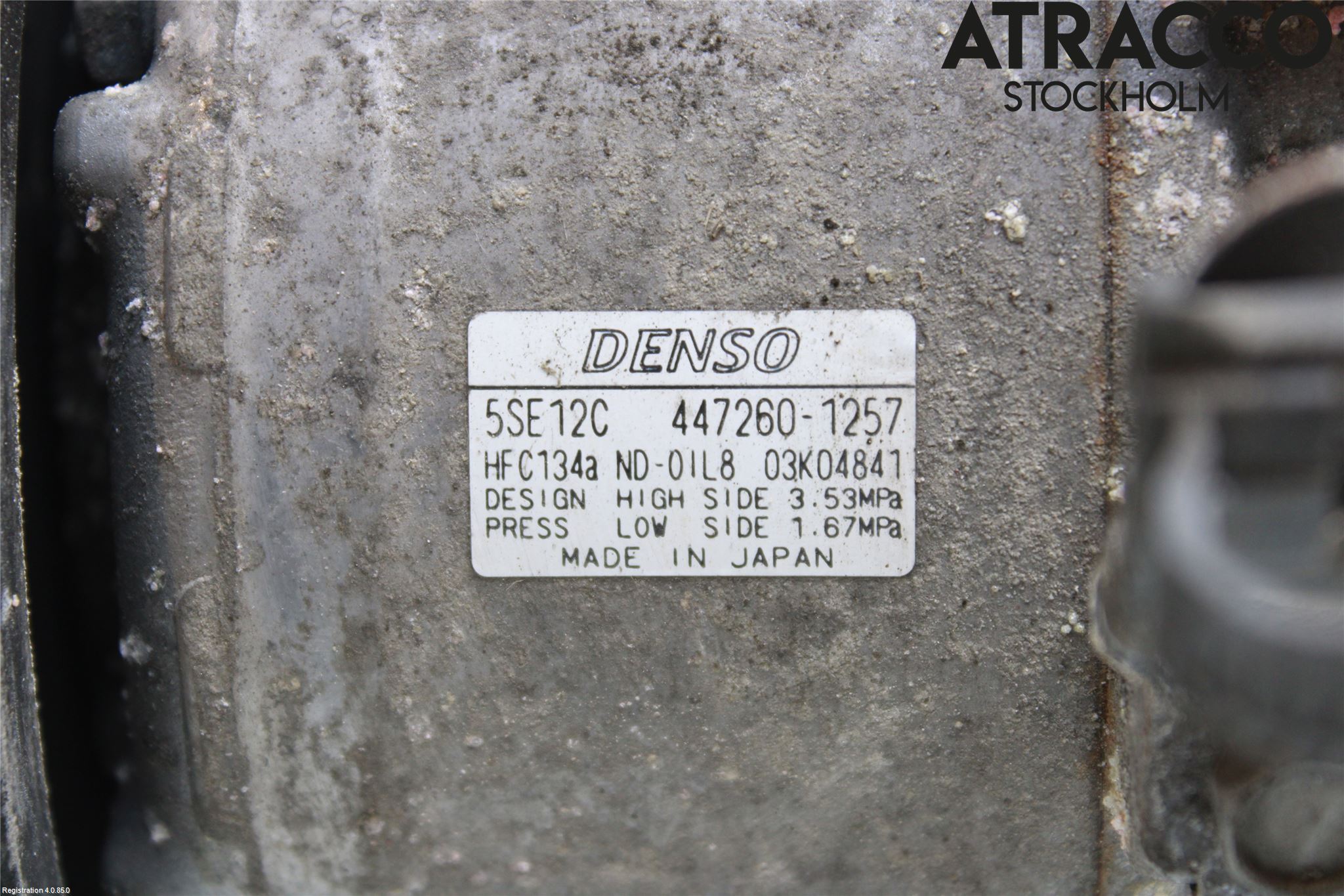 Toyota RAV 4 06-12 Varme Ac Kompressor