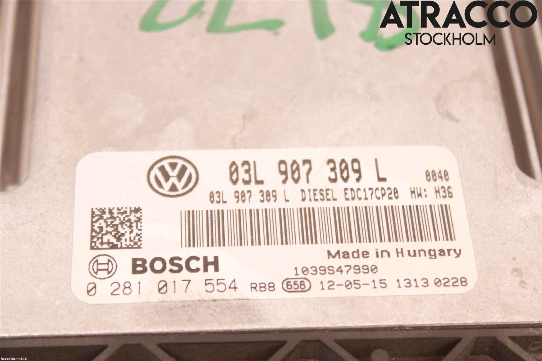 Volkswagen VW TRANSP/CARAVELLE (T5) 04-15 Styreenhet Dieselpumpe