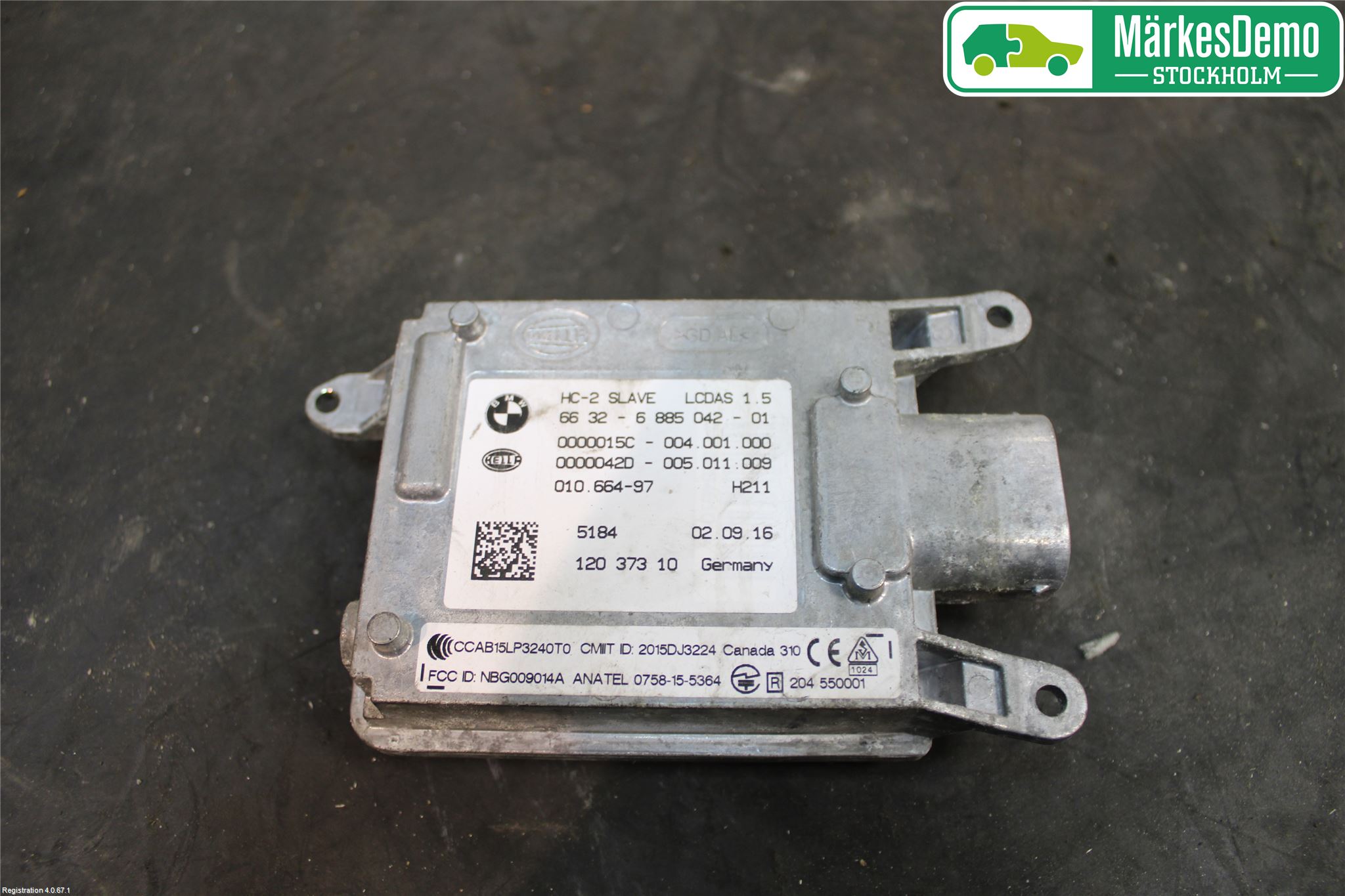 BMW 5 F10/F11/F18 09-17 Sensor Kollisjonsbeskyttelse