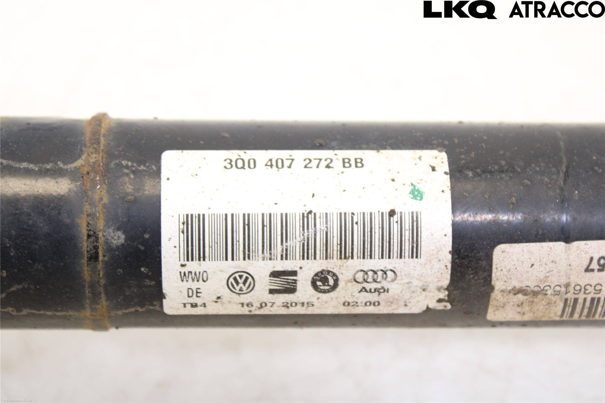 Volkswagen VW PASSAT 15-19 Drivaksel Foran Kompl Høyre