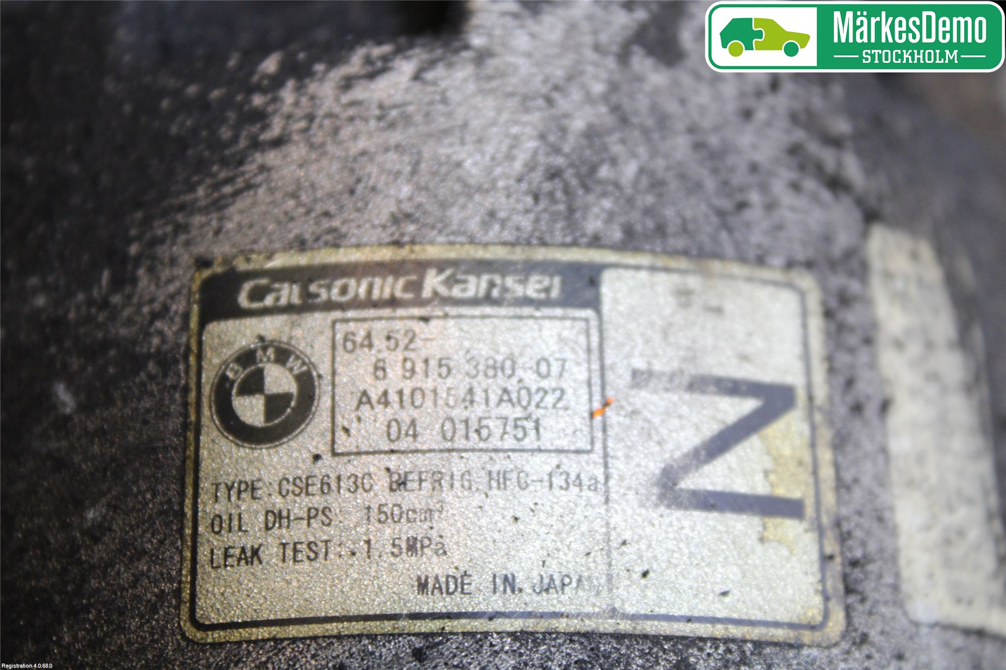 BMW 3 E90/91 SED/TOU 05-12 Varme Ac Kompressor