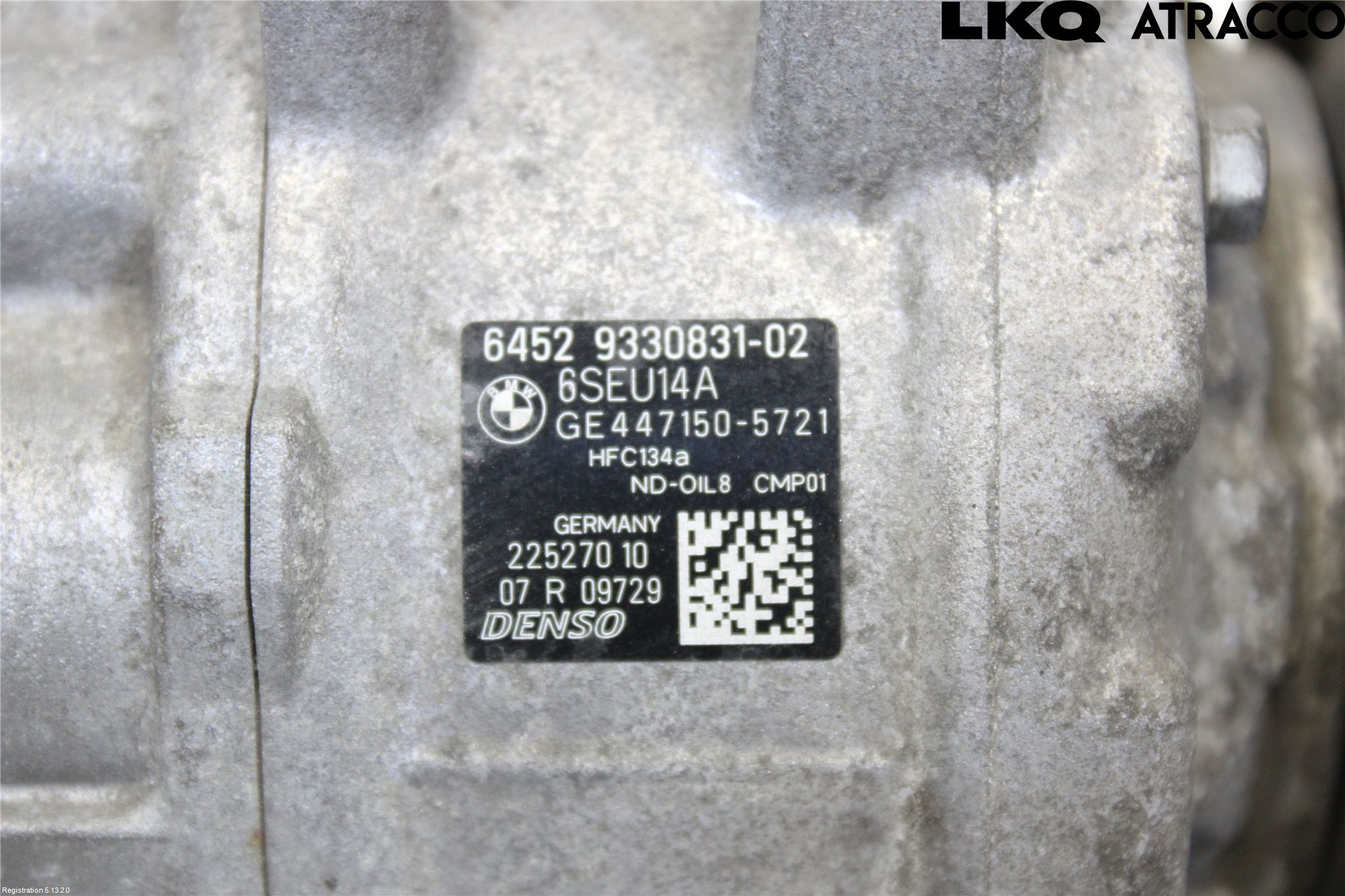 BMW 3 F30/F31/F80 12-19 Varme Ac Kompressor