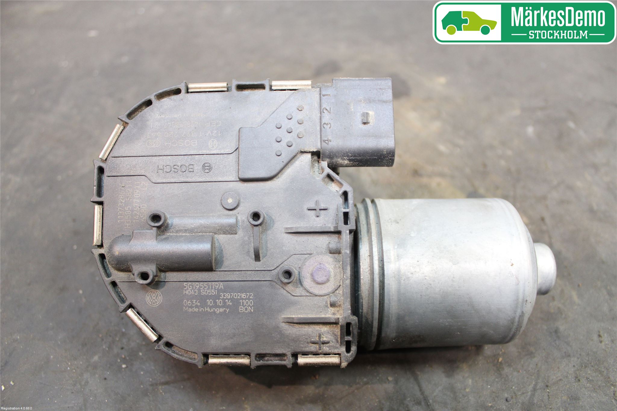 Volkswagen VW GOLF / E-GOLF VII 13-20 Viskermotor Frontrute