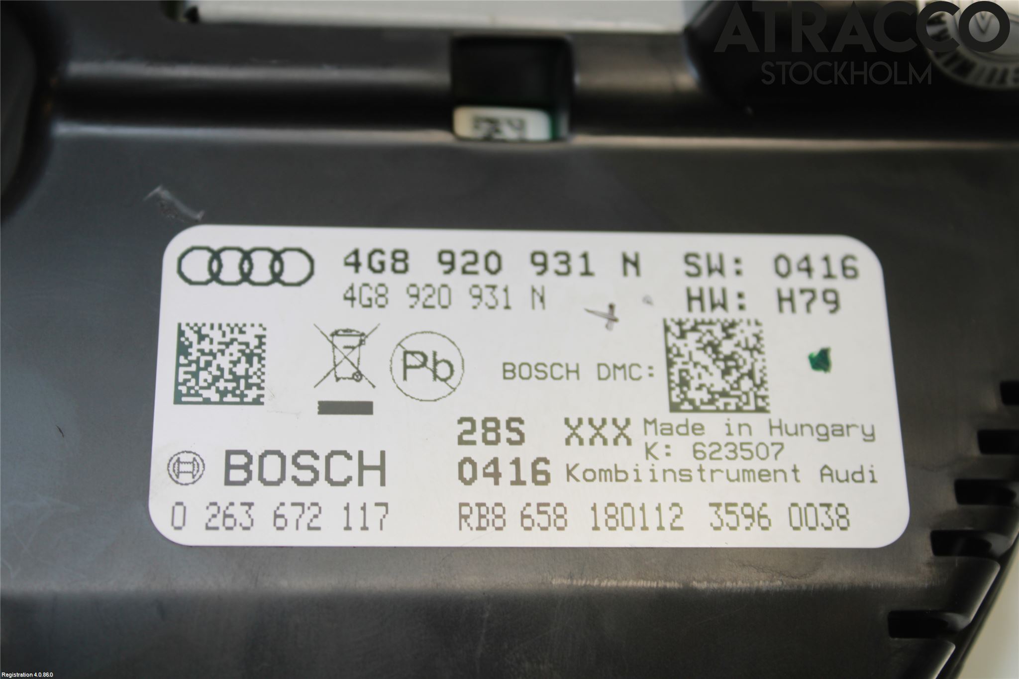Audi A7/S7 4G 11-17 Instr Kombinert