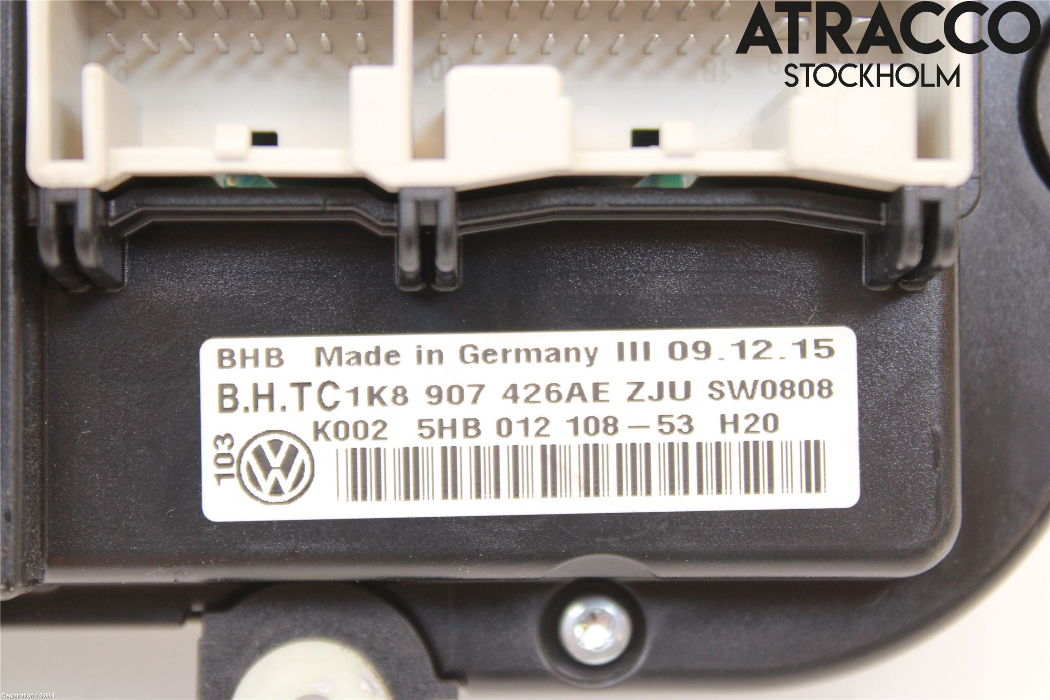 Volkswagen VW CADDY 16-20 Varme Ac Betjening-Display