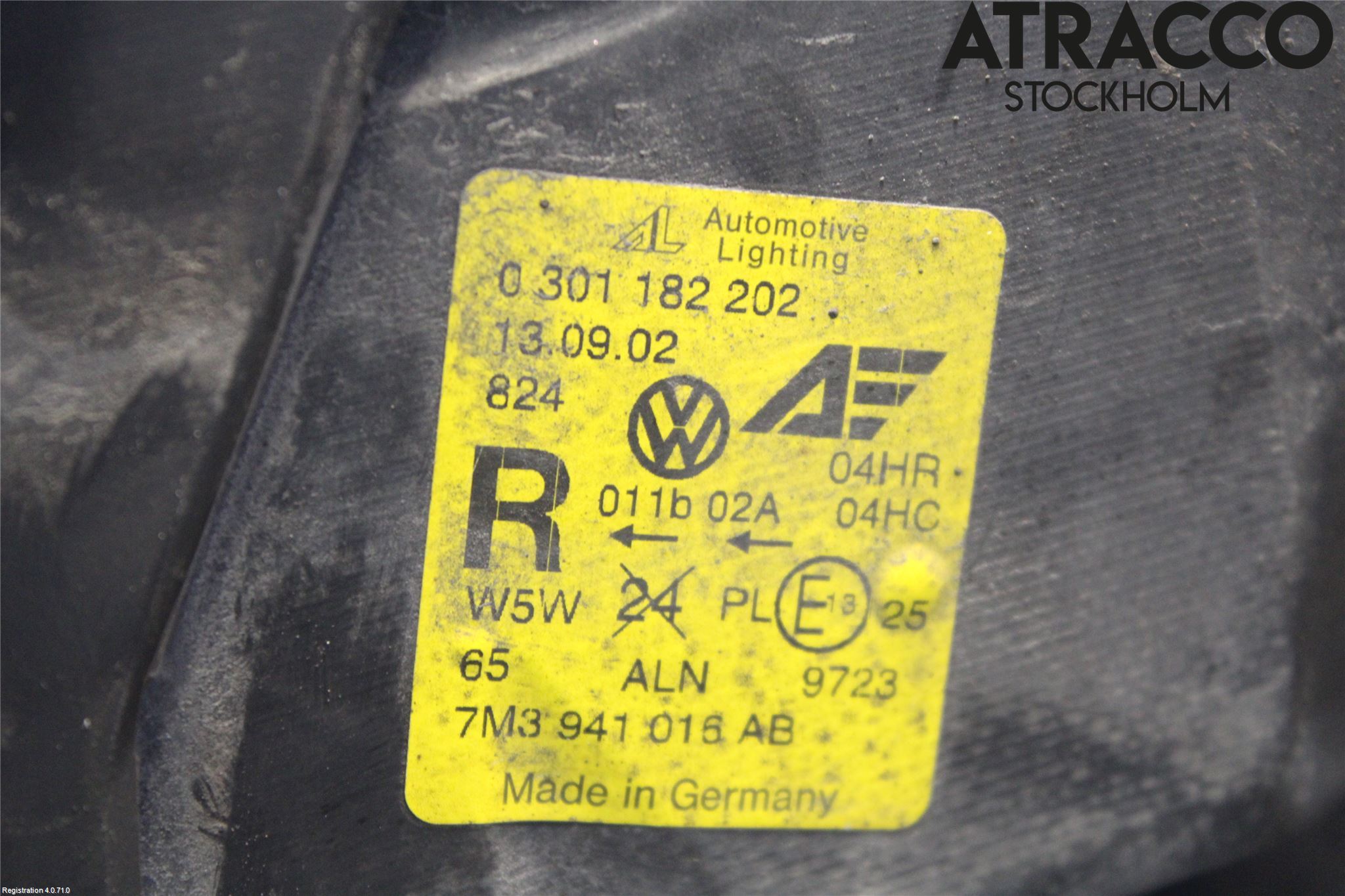 Volkswagen VW SHARAN      01-10 Frontlykt Høyre