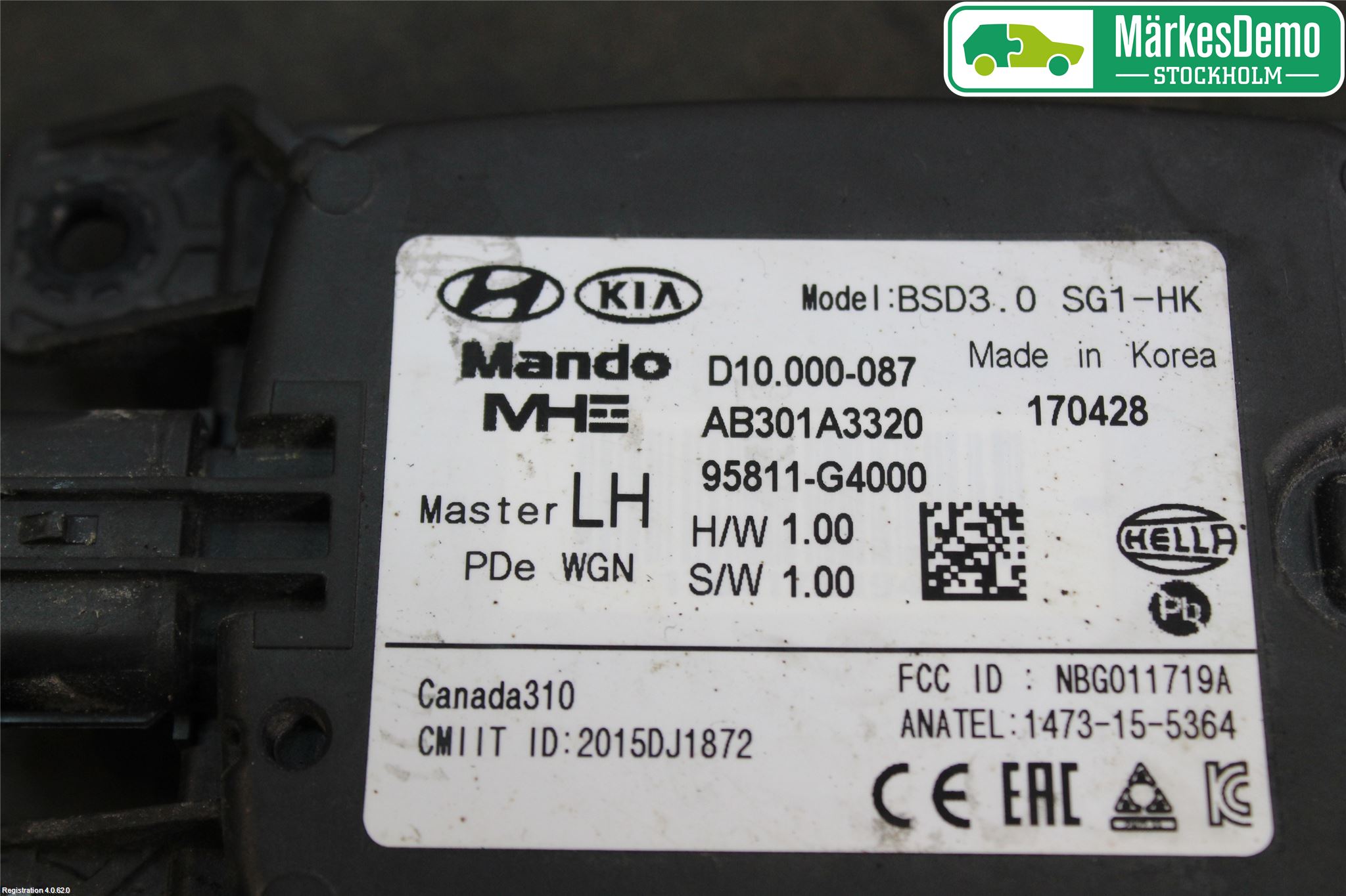 Hyundai i30 PD 17- Sensor Kollisjonsbeskyttelse