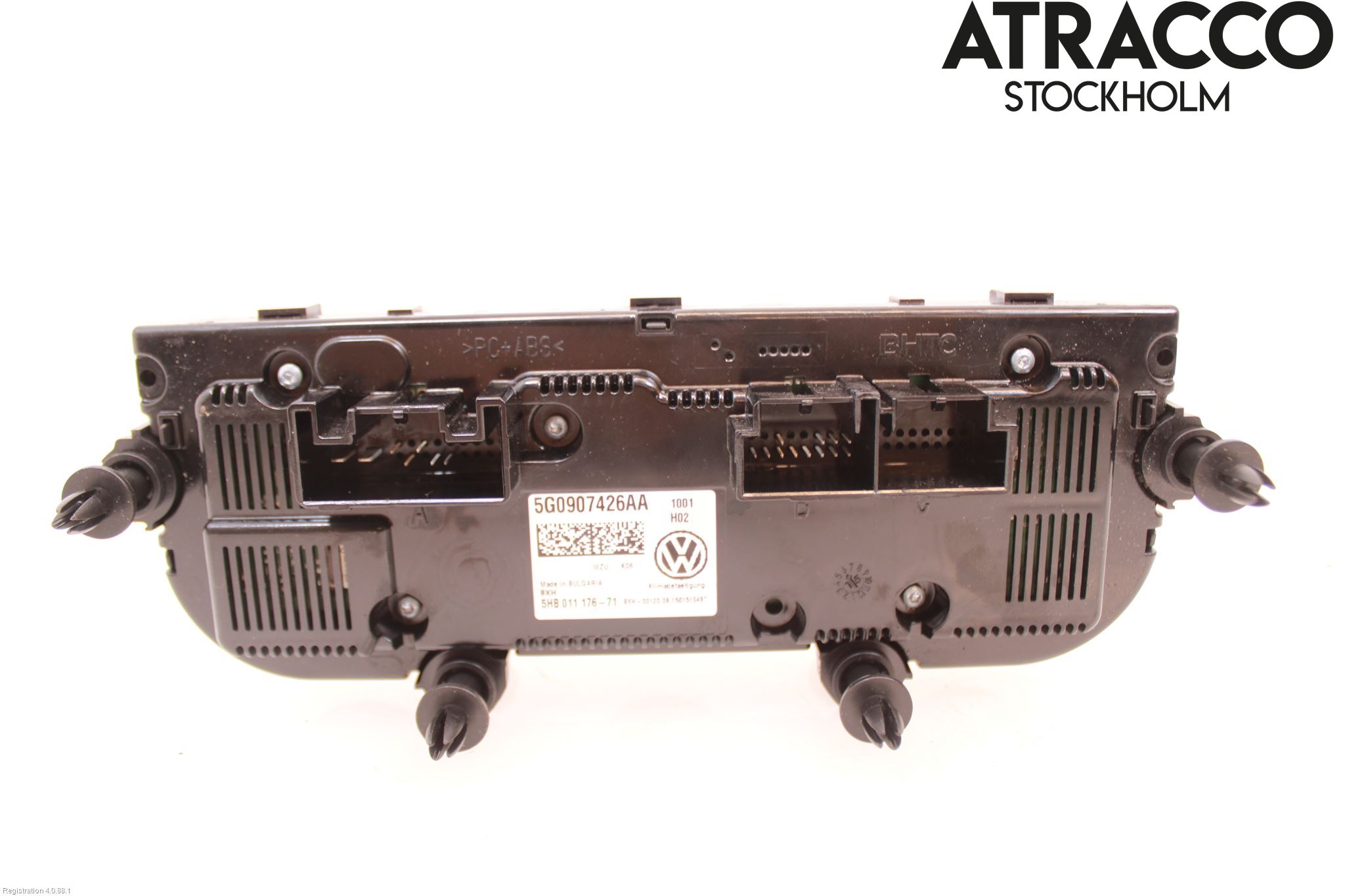 Volkswagen VW GOLF / E-GOLF VII 13-20 Varme Ac Betjening-Display