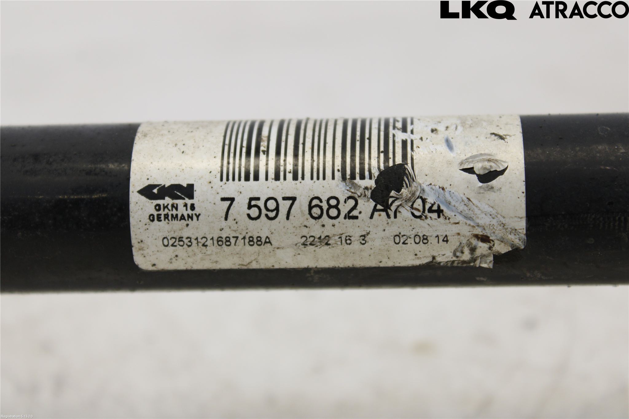 BMW 3 F30/F31/F80 12-19 Drivaksel Bak Kompl Høyre