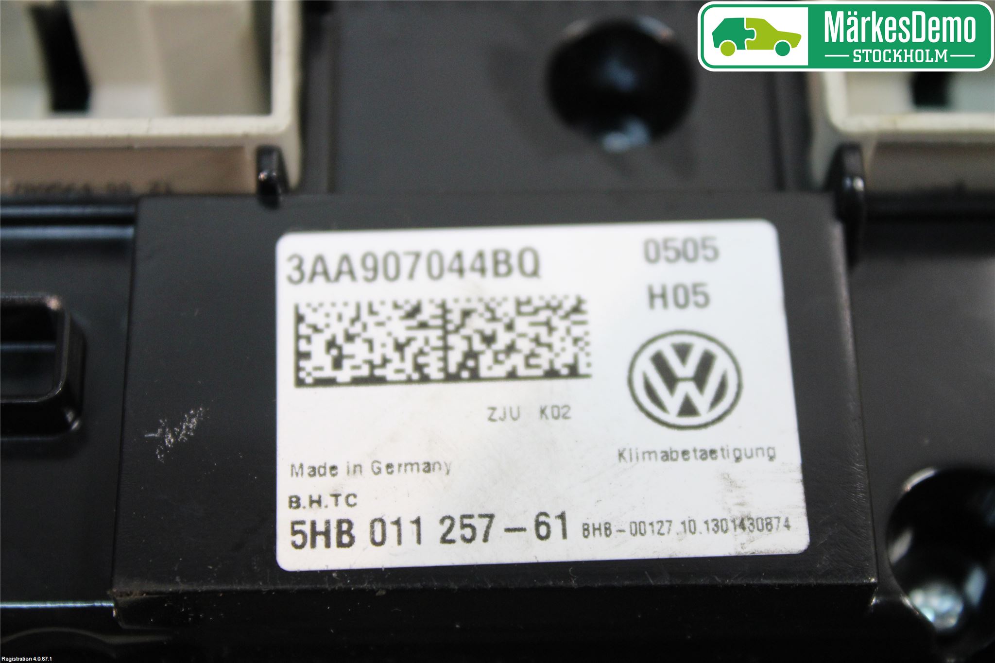 Volkswagen VW PASSAT 11-14 Varme Ac Betjening-Display