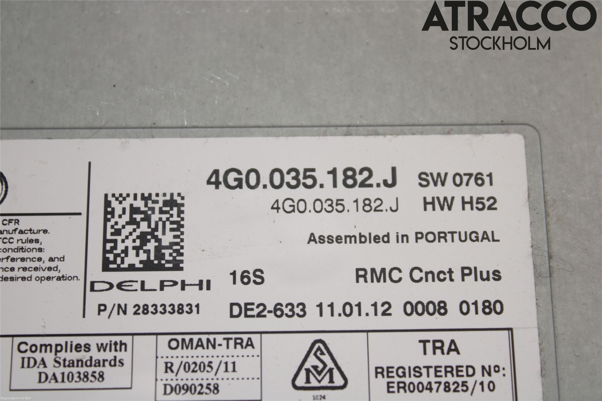 Audi A7/S7 4G 11-17 Stereo Radio Med Cd