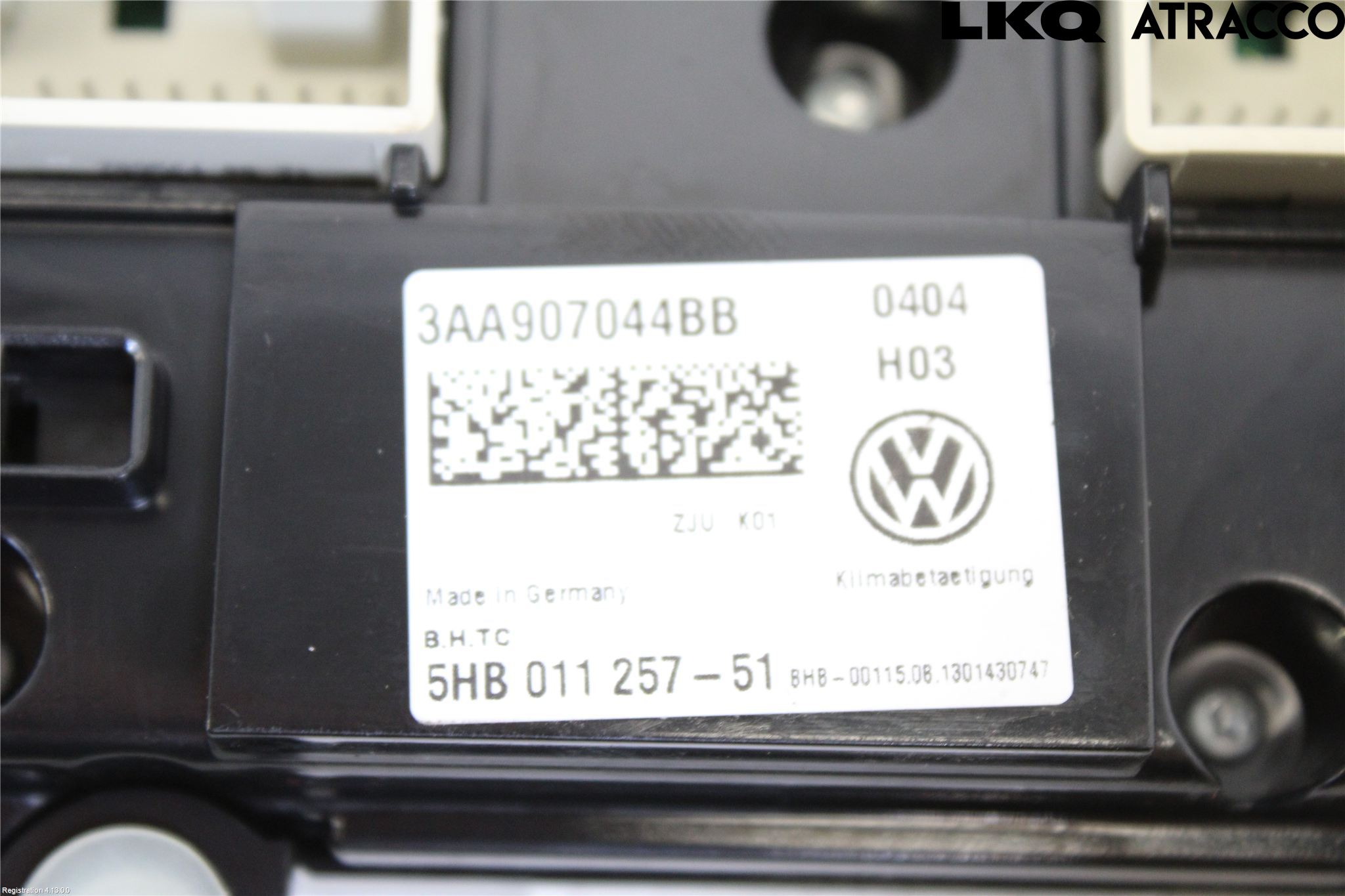 Volkswagen VW TOURAN 10-15 Varme Ac Betjening-Display