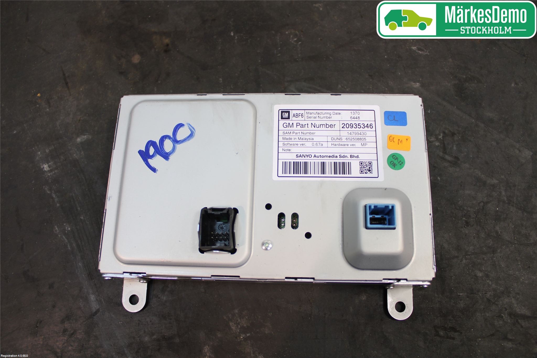Opel INSIGNIA 09-16 Stereo Radio Med Cd