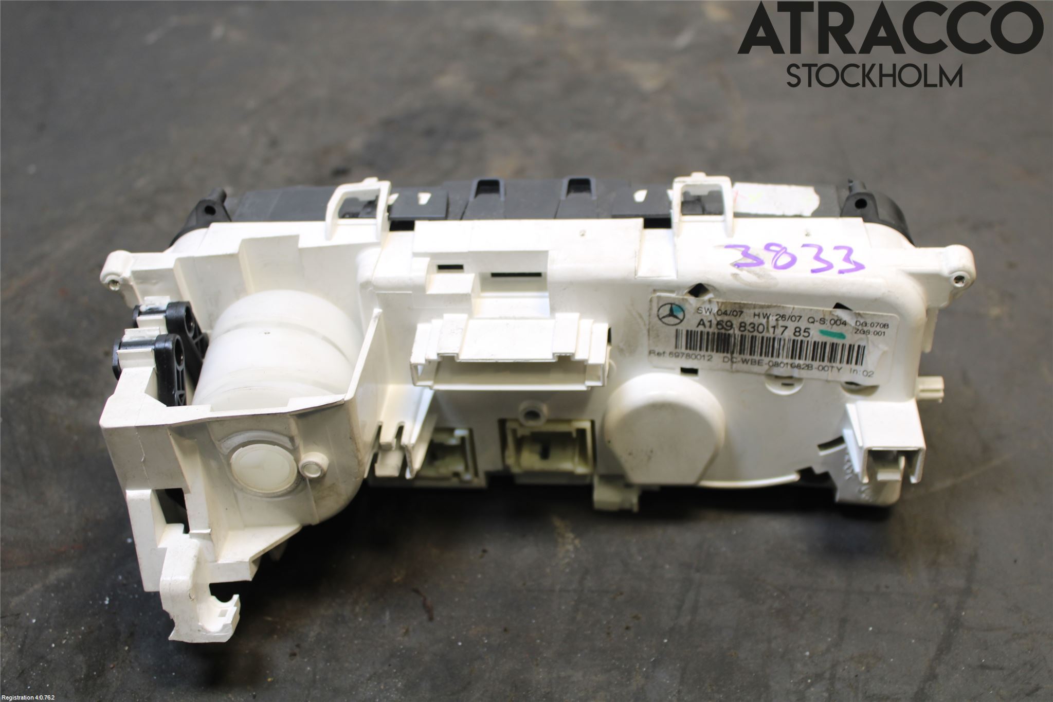 Mercedes-Benz MB B-KLASS (W245) 05-12 Varme Ac Betjening-Display
