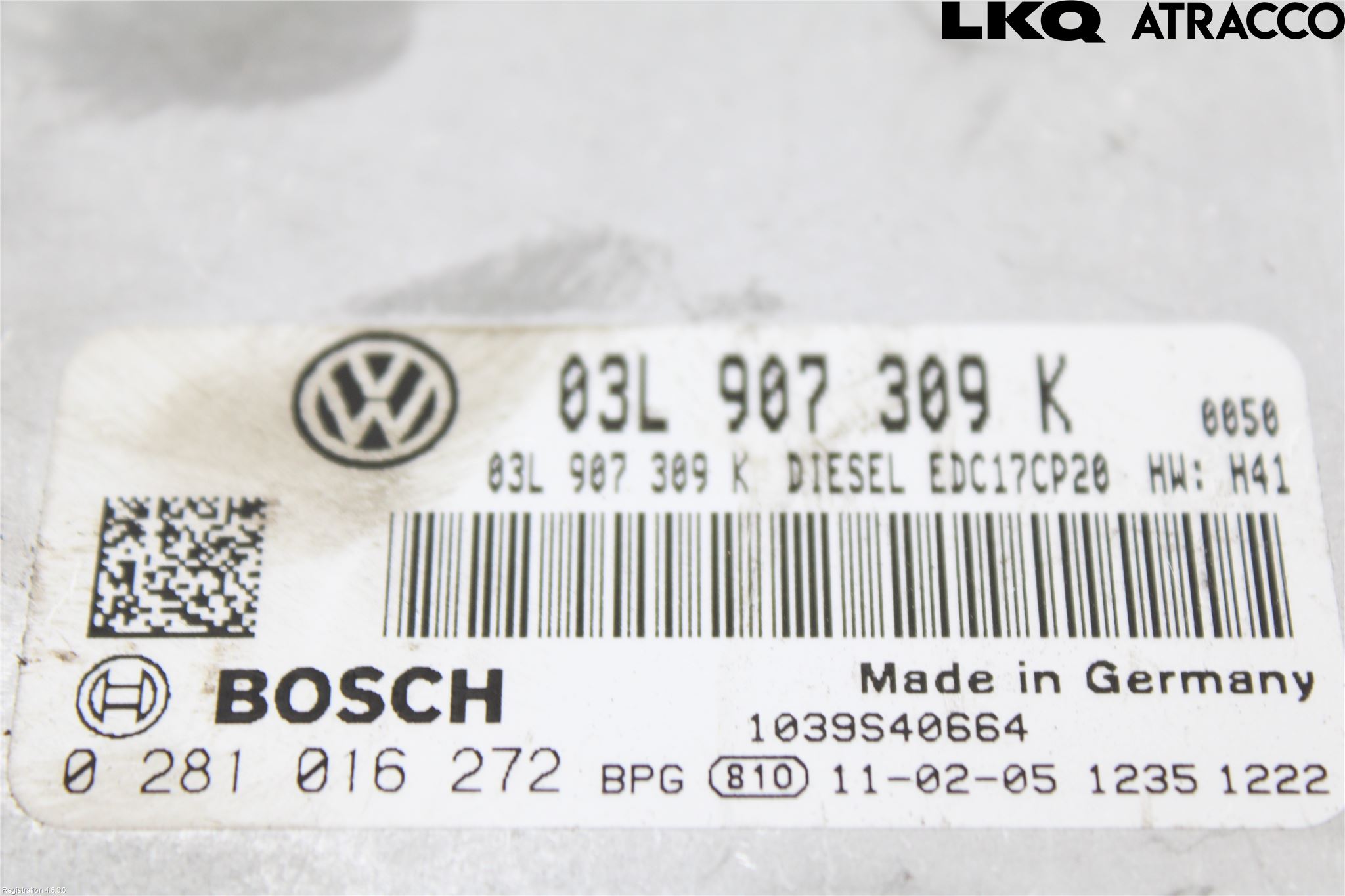 Volkswagen VW TRANSP/CARAVELLE (T5) 04-15 Styreenhet Dieselpumpe