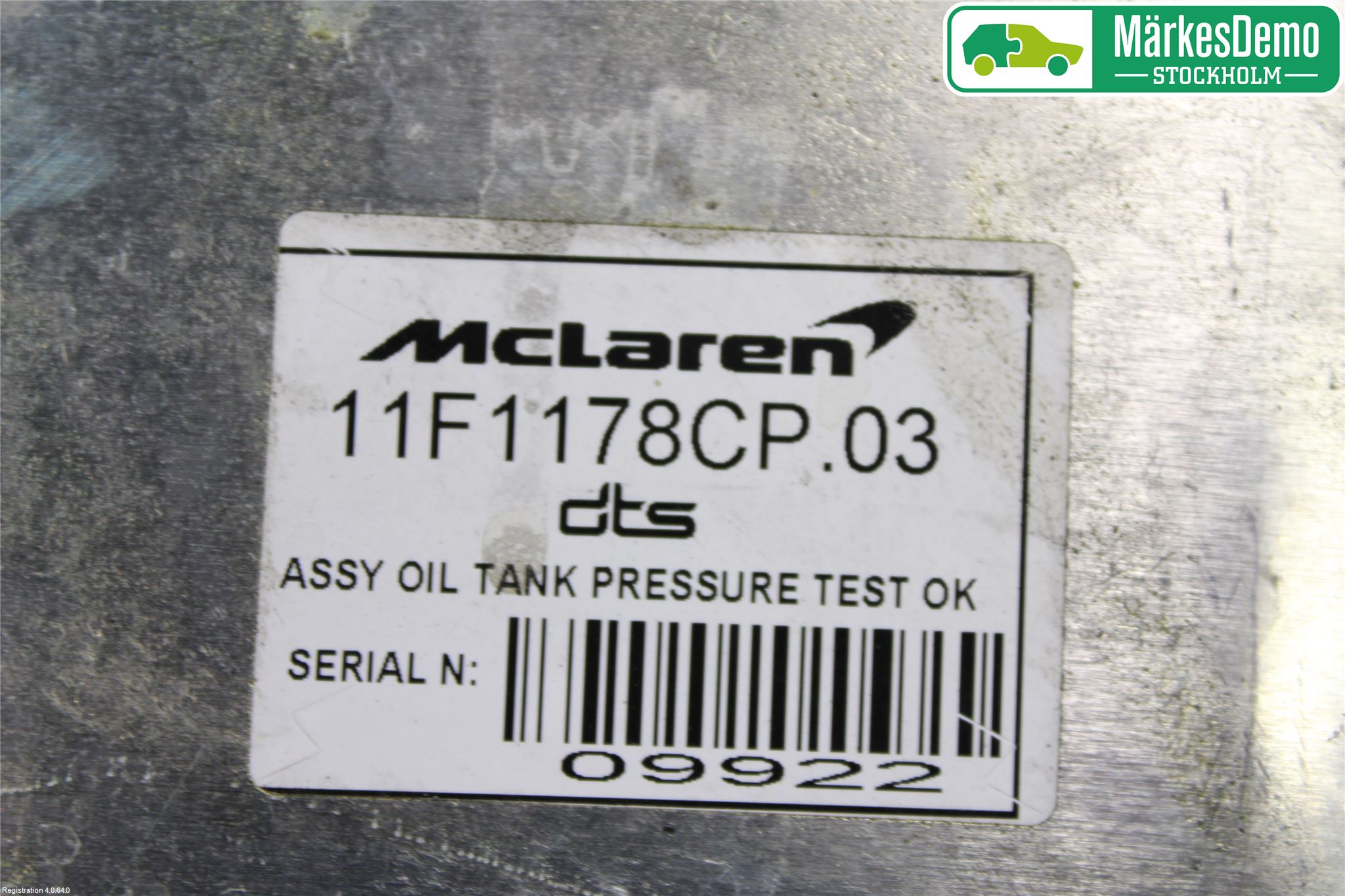 McLAREN Bunnpanne