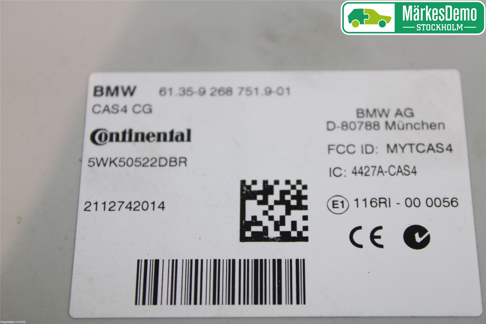 BMW 6 F12/F13 10-18 Styreenhet Sentrallås