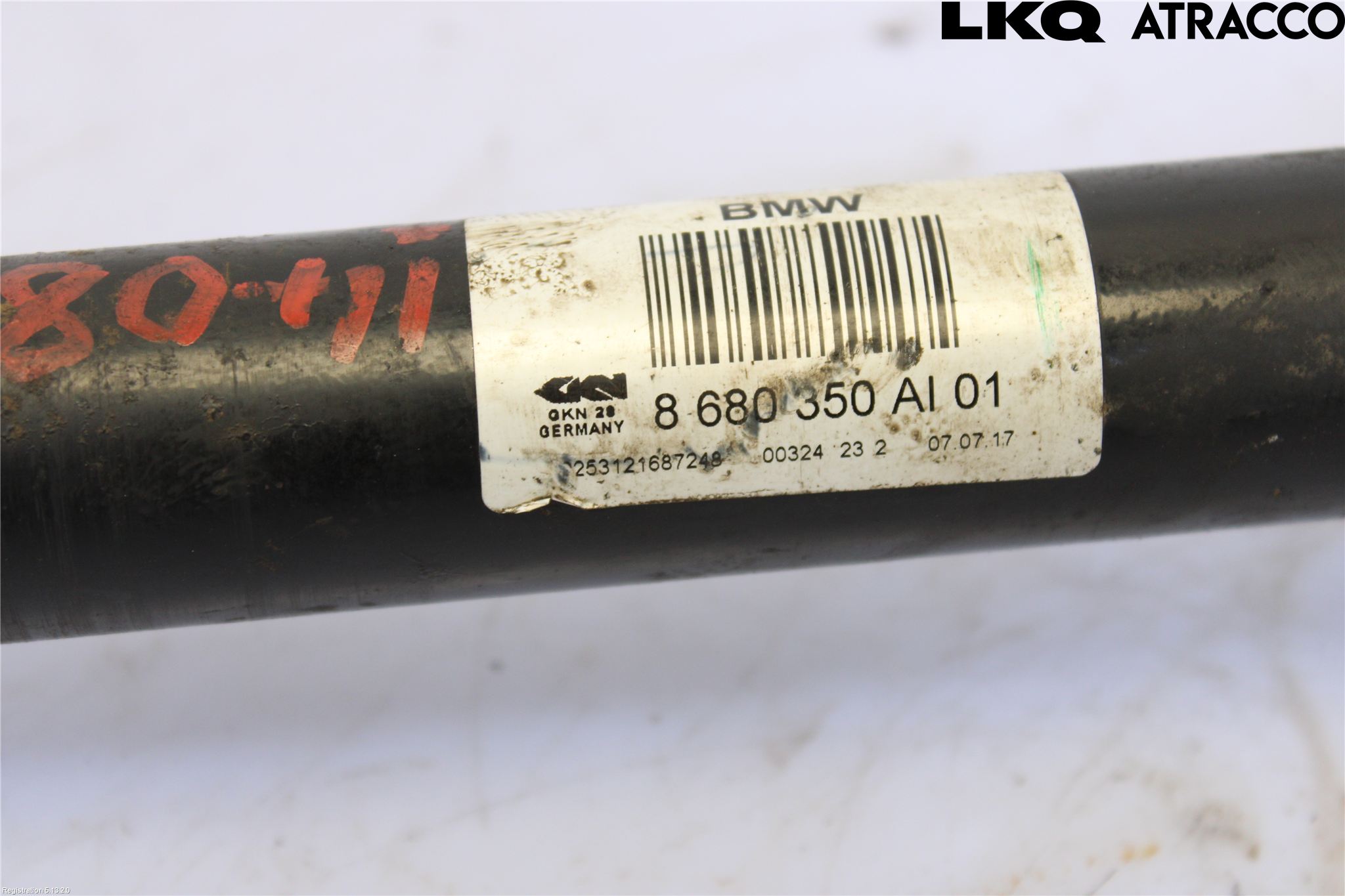 BMW 1 F20/F21 11-19 Drivaksel Bak Kompl Høyre