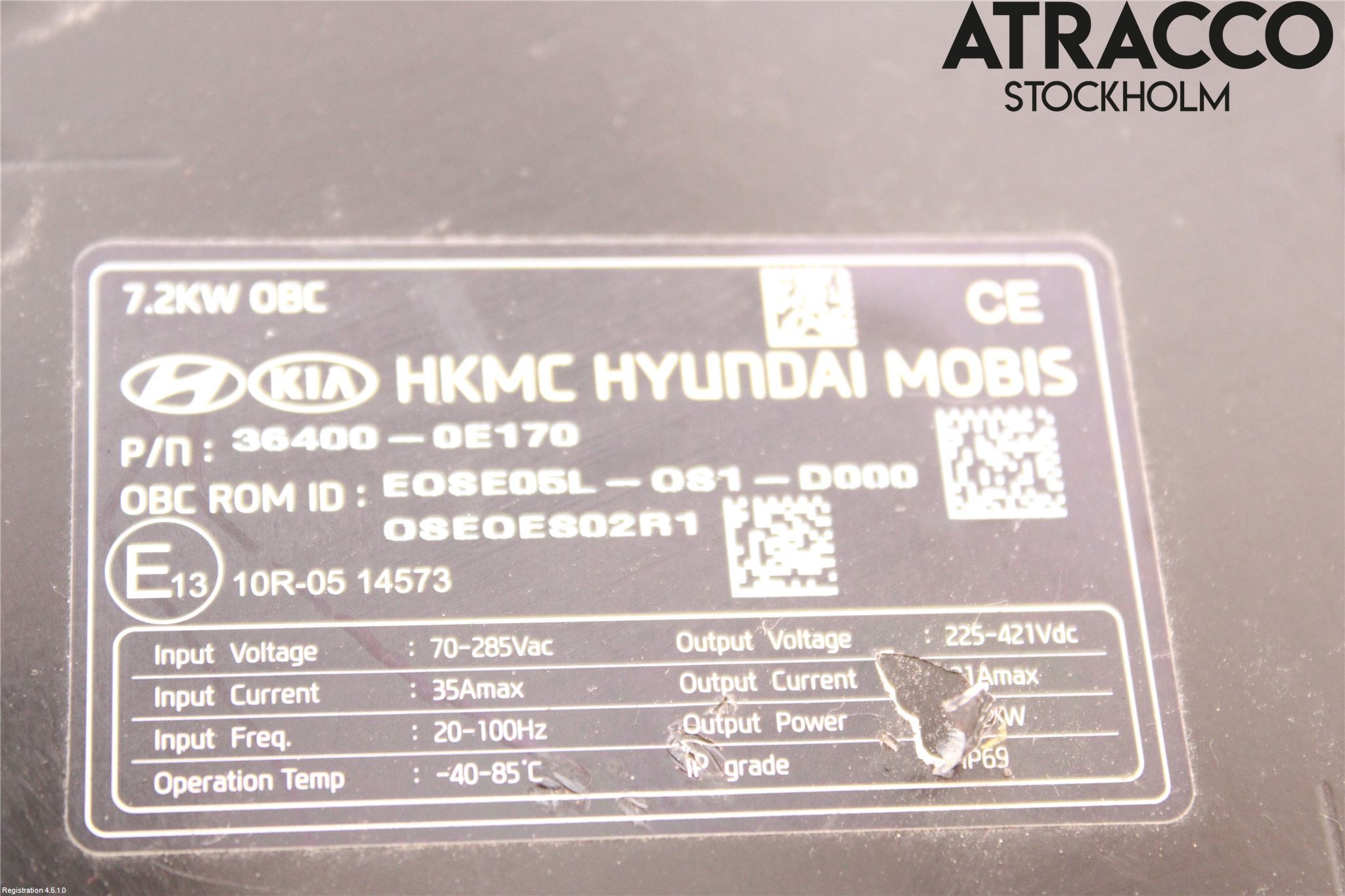 Hyundai KONA/ELECTRIC OS 18-23 Batterilader Hybrid